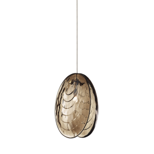 Подвесной светильник Mussels smoke/brushed gold