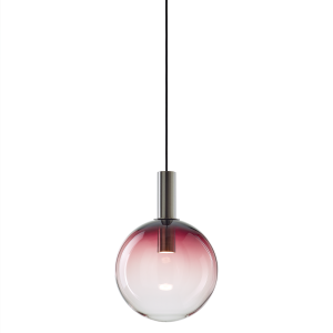 Подвесной светильник Divina plum/brushed silver