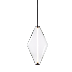 Подвесной светильник Buoy Double Cone clear/black