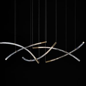 Подвесной светильник Flare / option 10 / 2 x type B / 3 x type C / brushed gold