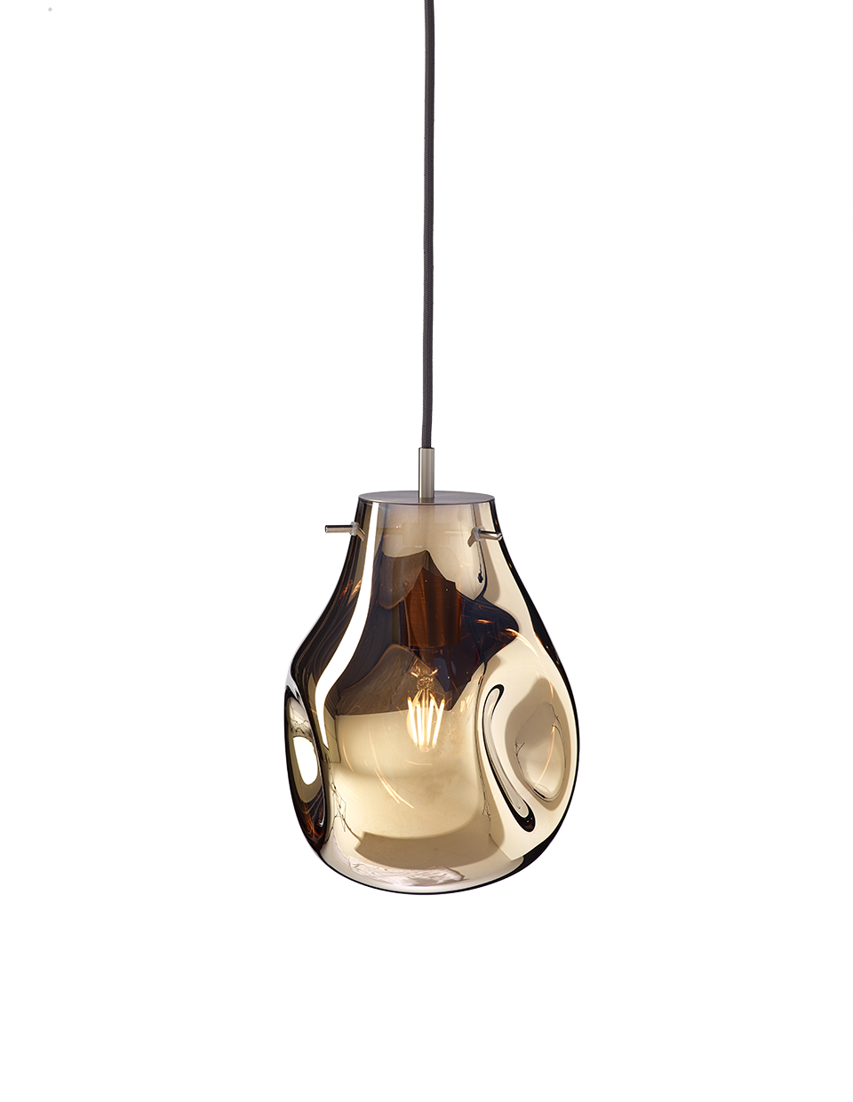 Подвесной светильник Soap small gold/brushed silver