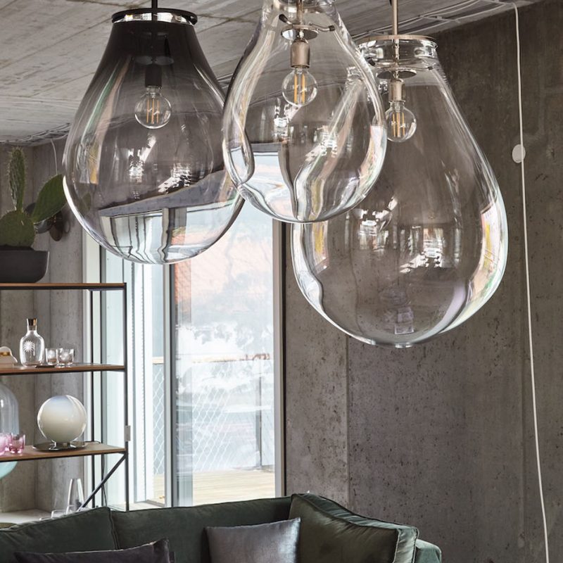 Подвесной светильник Tim Large clear / silver