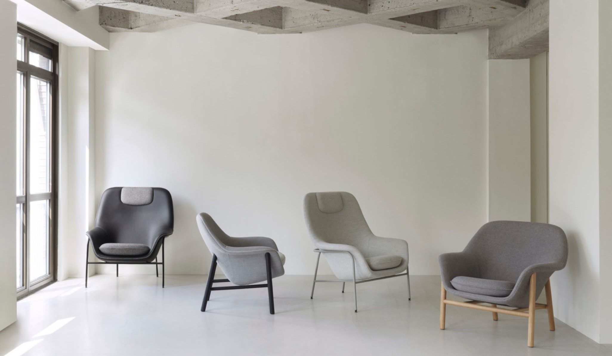 Кресло Drape High Steel