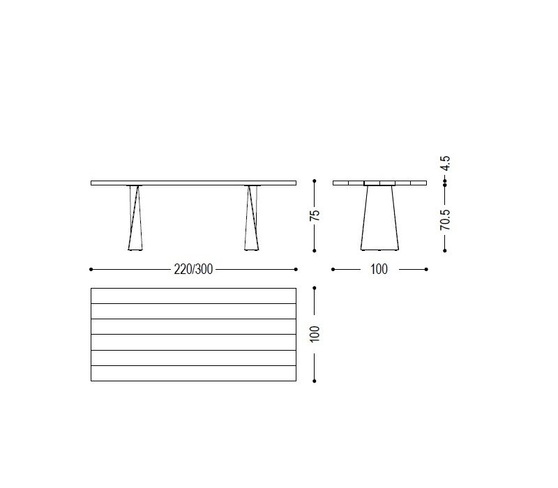 Обеденный стол Simple Swing Outdoor