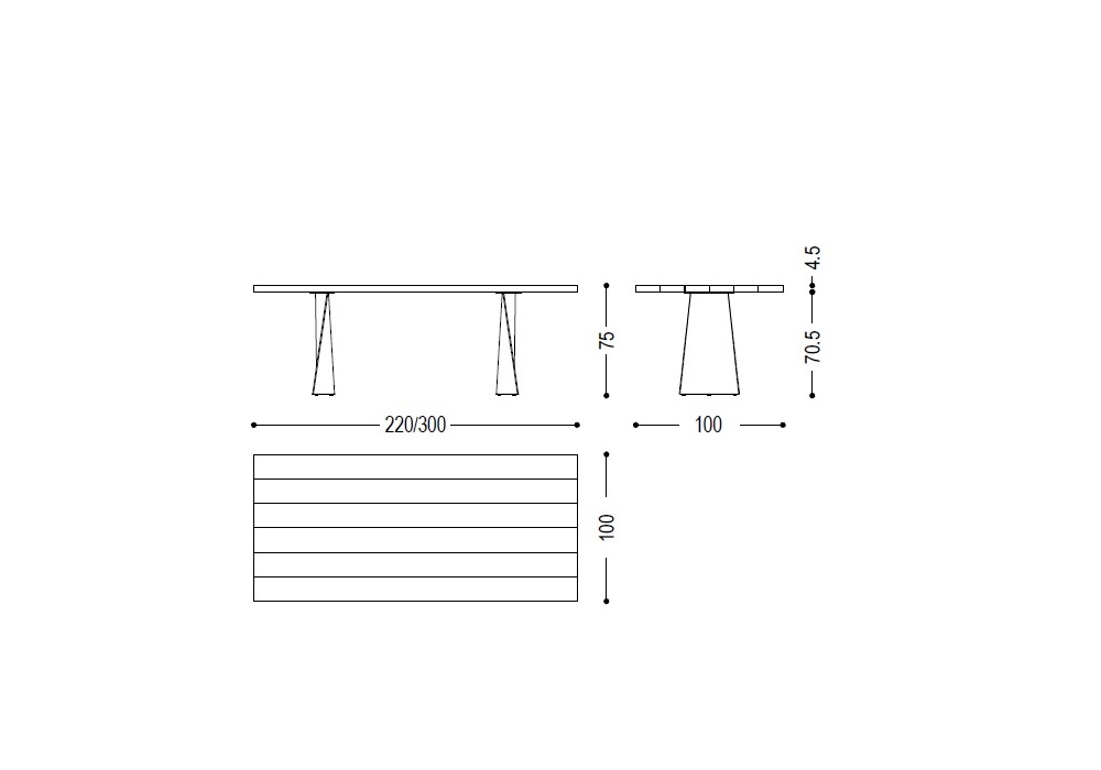 Обеденный стол Simple Swing Outdoor