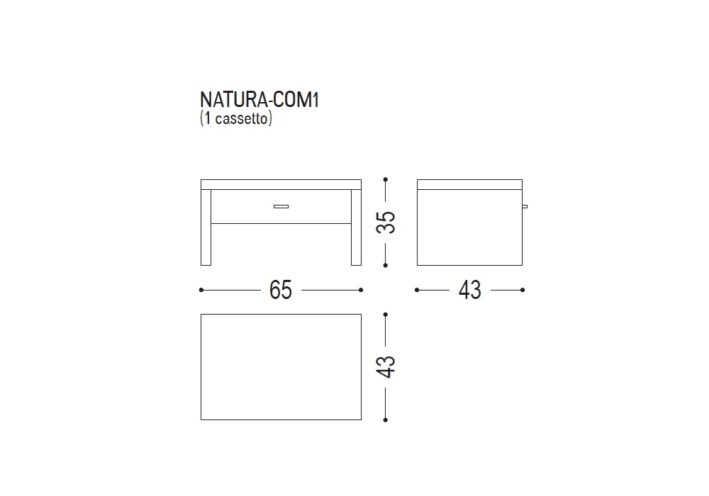 Прикроватная тумба Natura 1