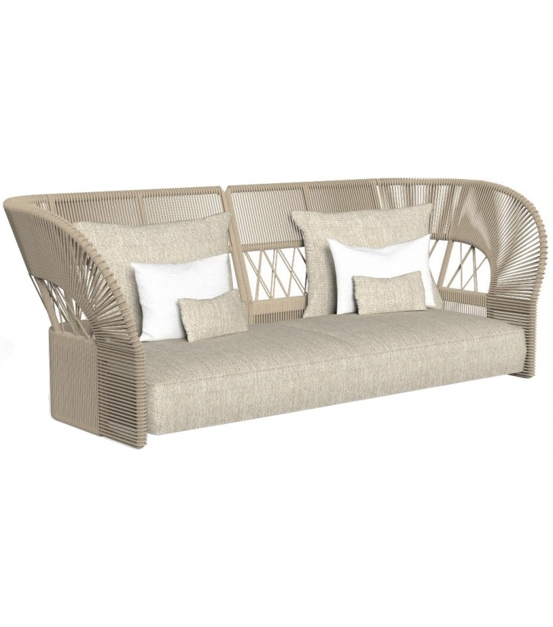Диван двухместный Cliff Deco Rope Backrest