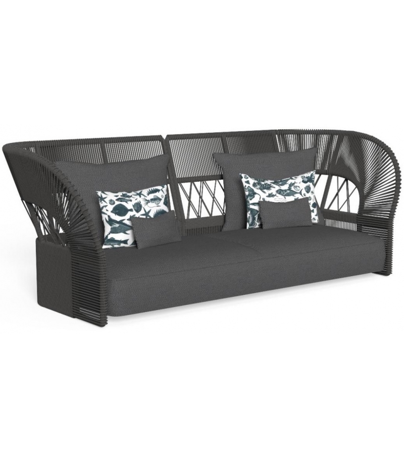 Диван двухместный Cliff Deco Rope Backrest