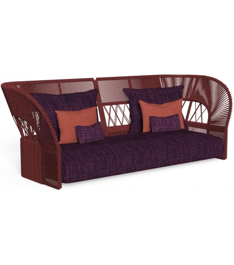Диван двухместный Cliff Deco Rope Backrest