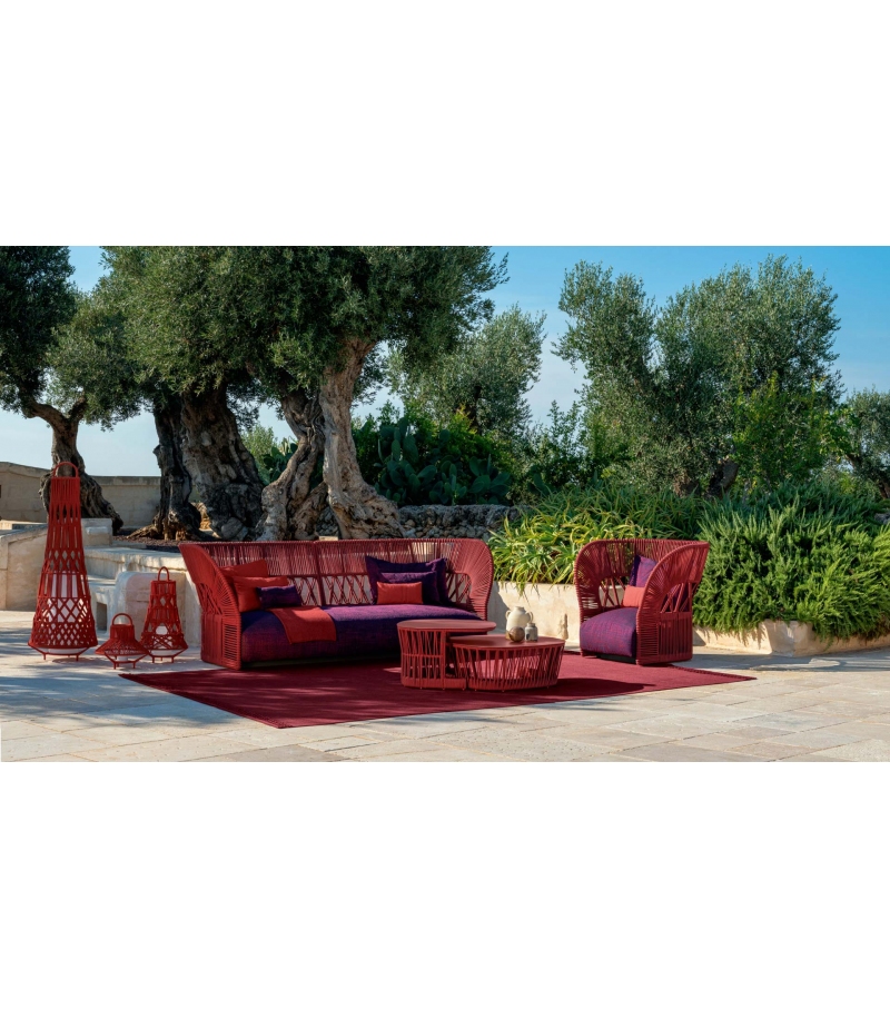 Диван двухместный Cliff Deco Rope Backrest