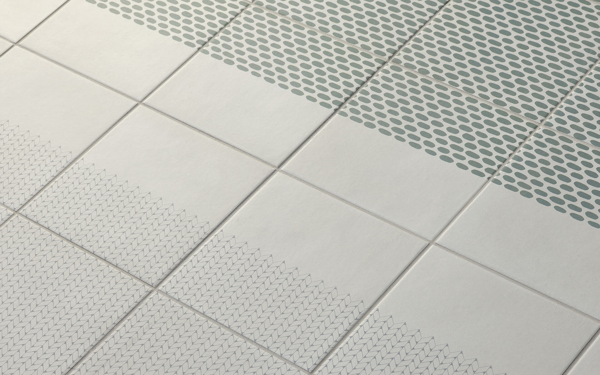 Керамическая плитка Tape / Cobble Half White