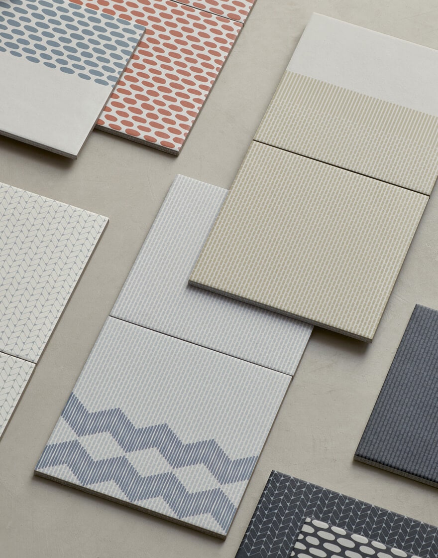 Керамическая плитка Tape / Cobble Half White