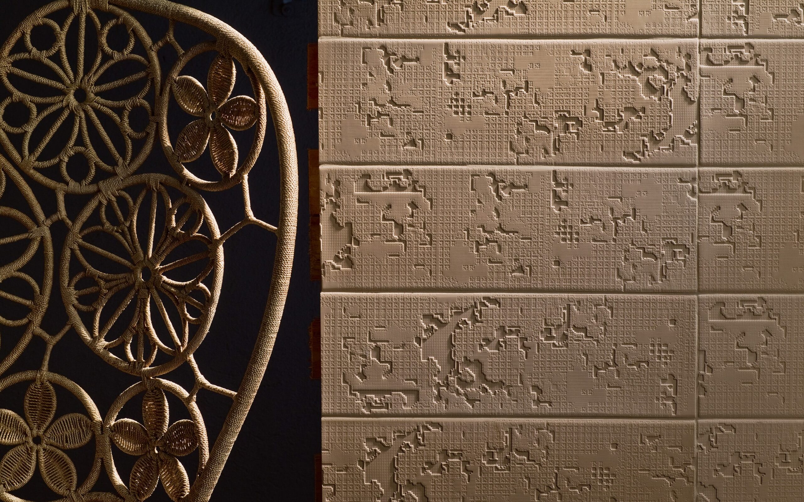 Керамическая плитка Bas Relief / Cloud Bianco