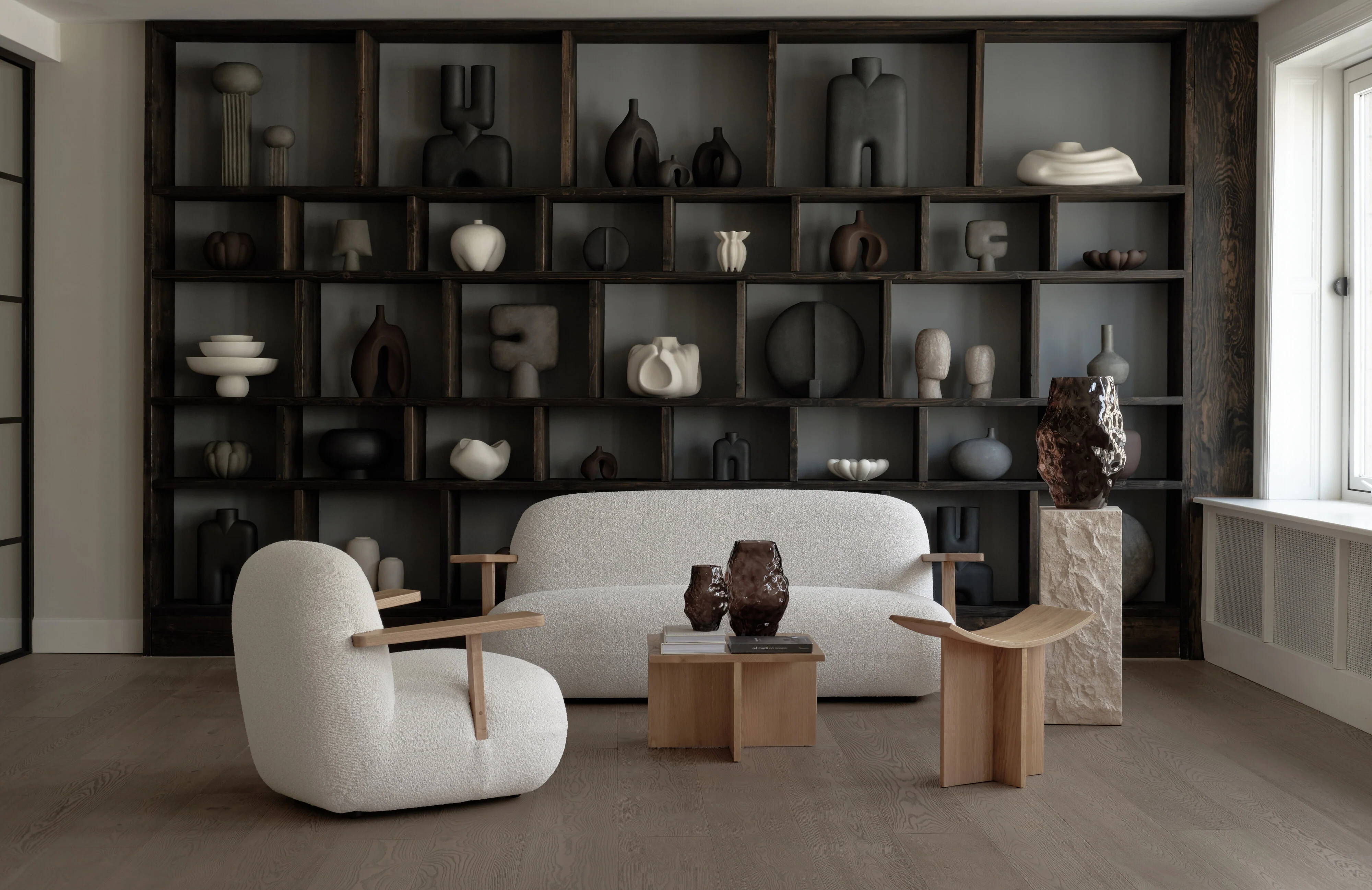 Кресло Toe Chair Armrest — Off White