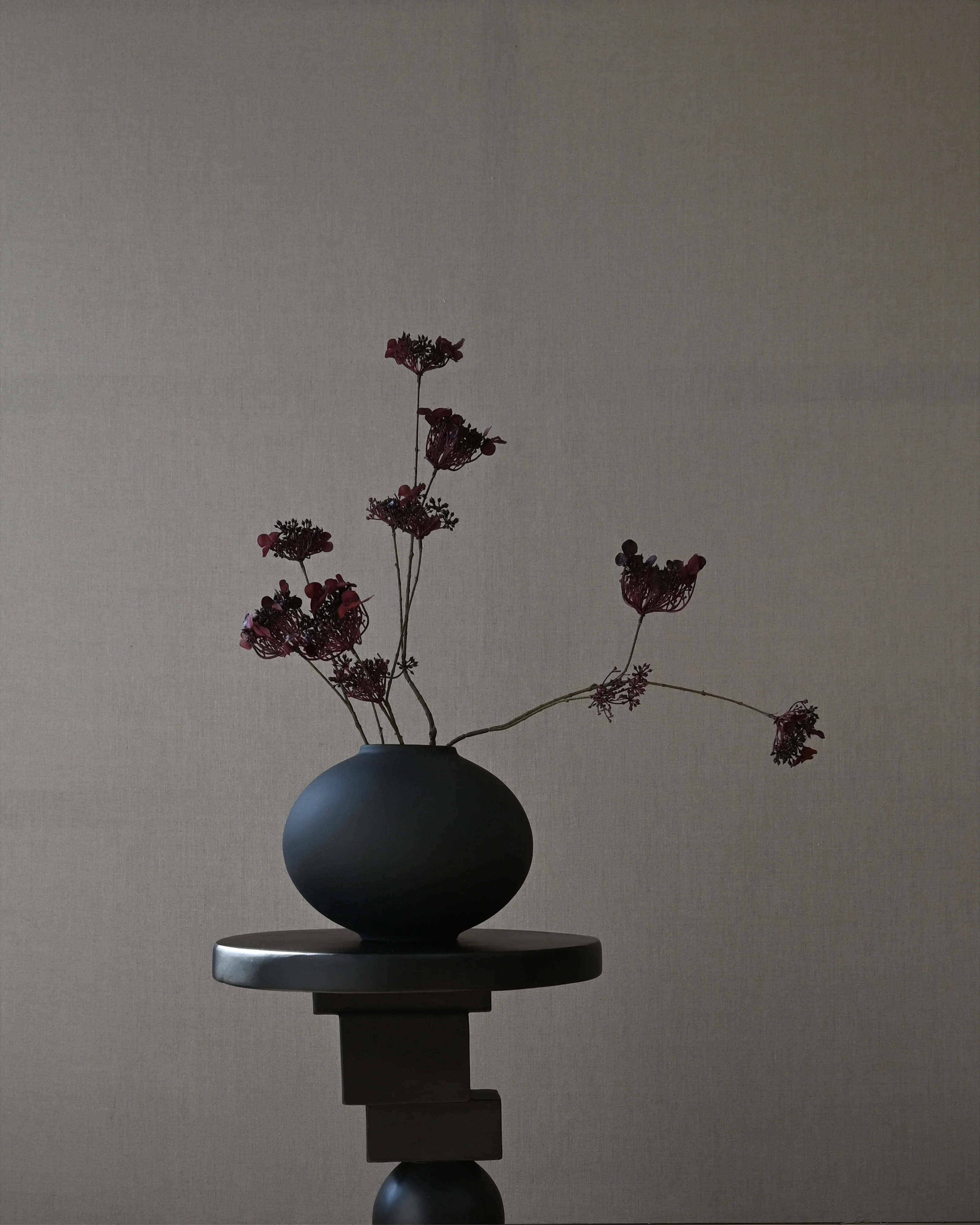 Ваза Sunao Vase Fat Mini — Black