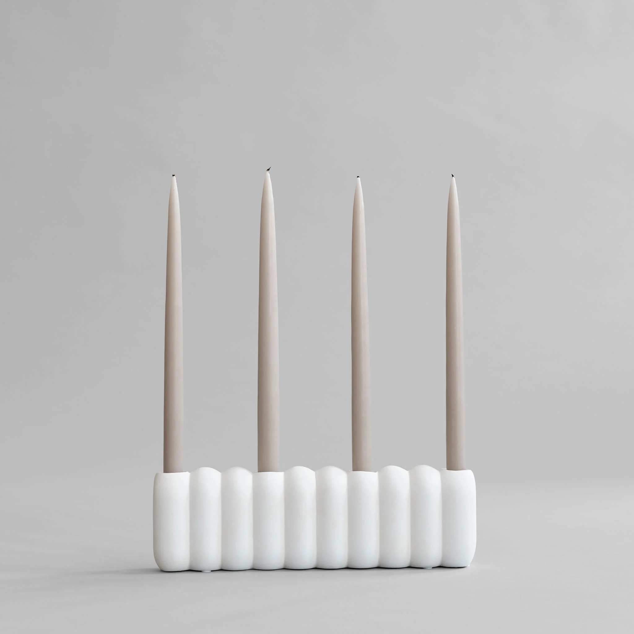 Подсвечник Tube Big - Bone White