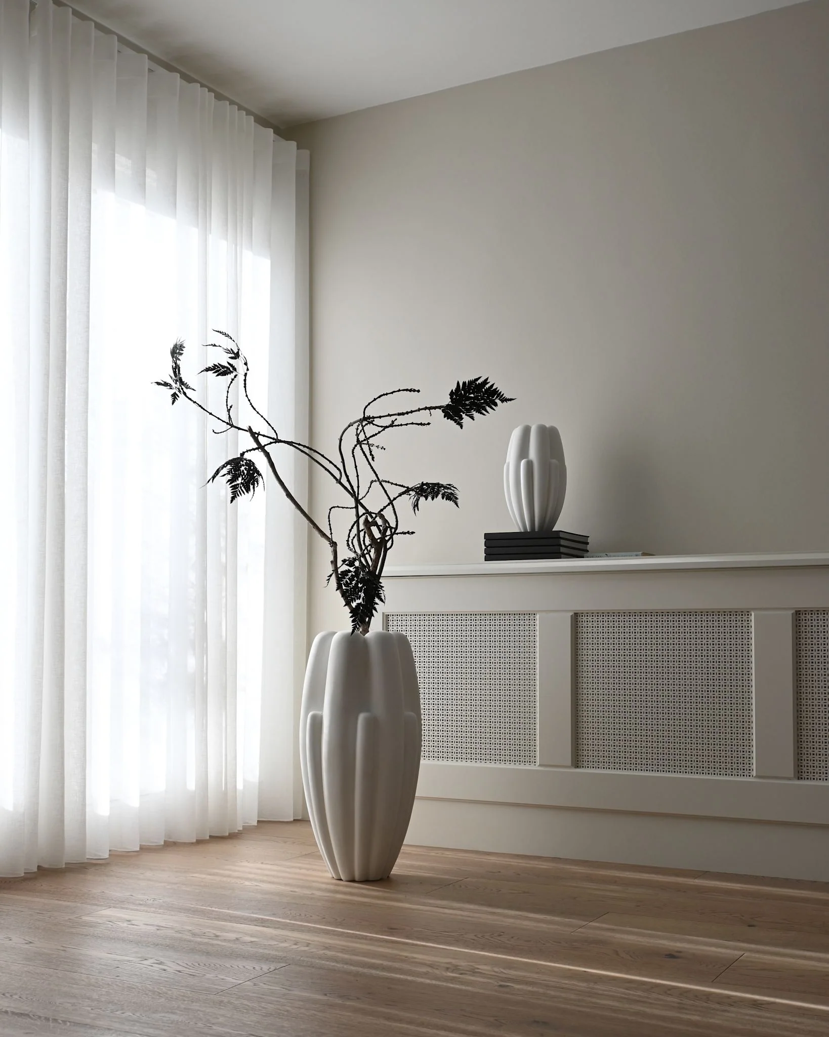 Ваза Bloom Slim Mini — Bone White