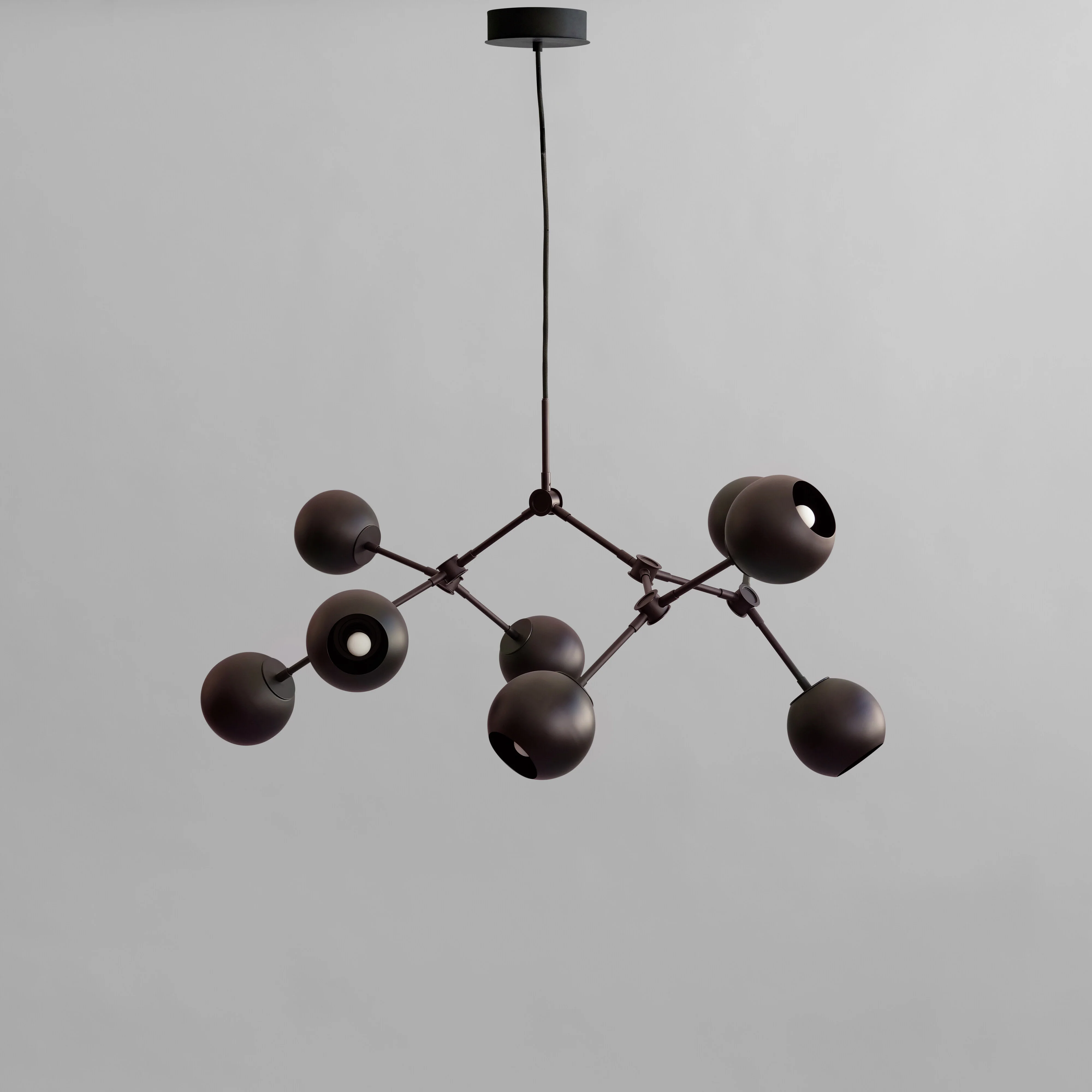 Люстра Drop Globe Mini — Burned Black 5m