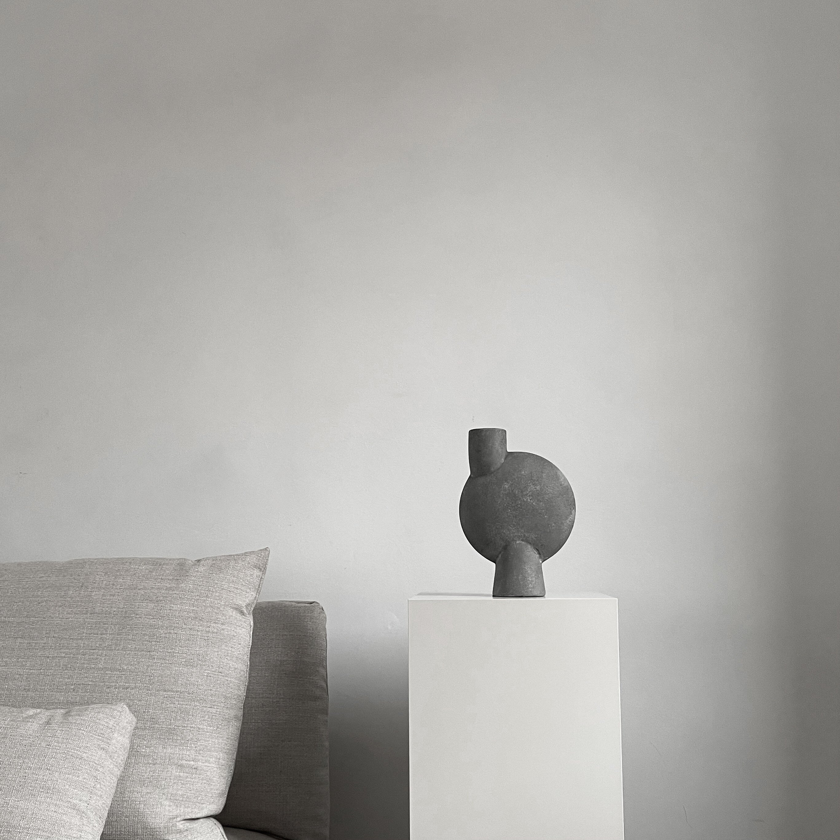 Ваза Sphere Bubl Medio — Dark Grey