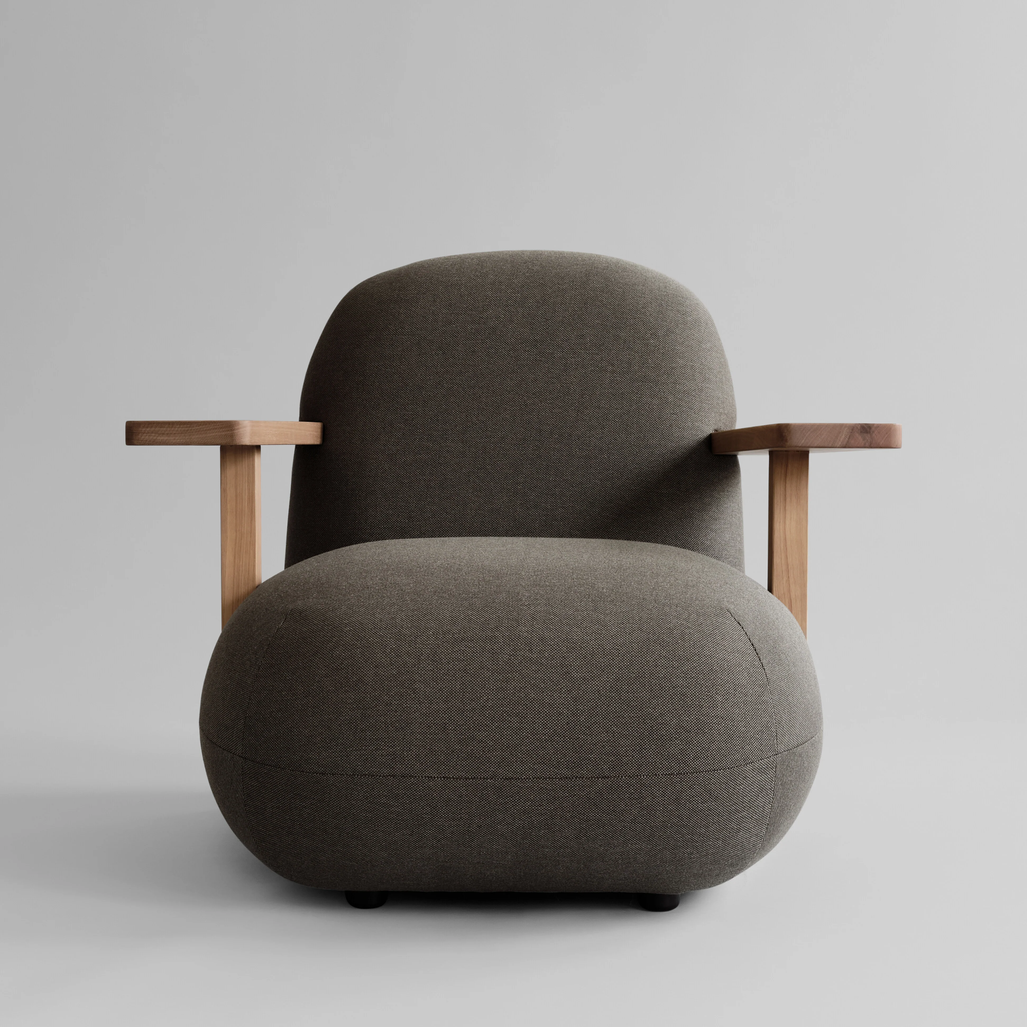 Кресло Toe Chair Armrest — Stone Gray