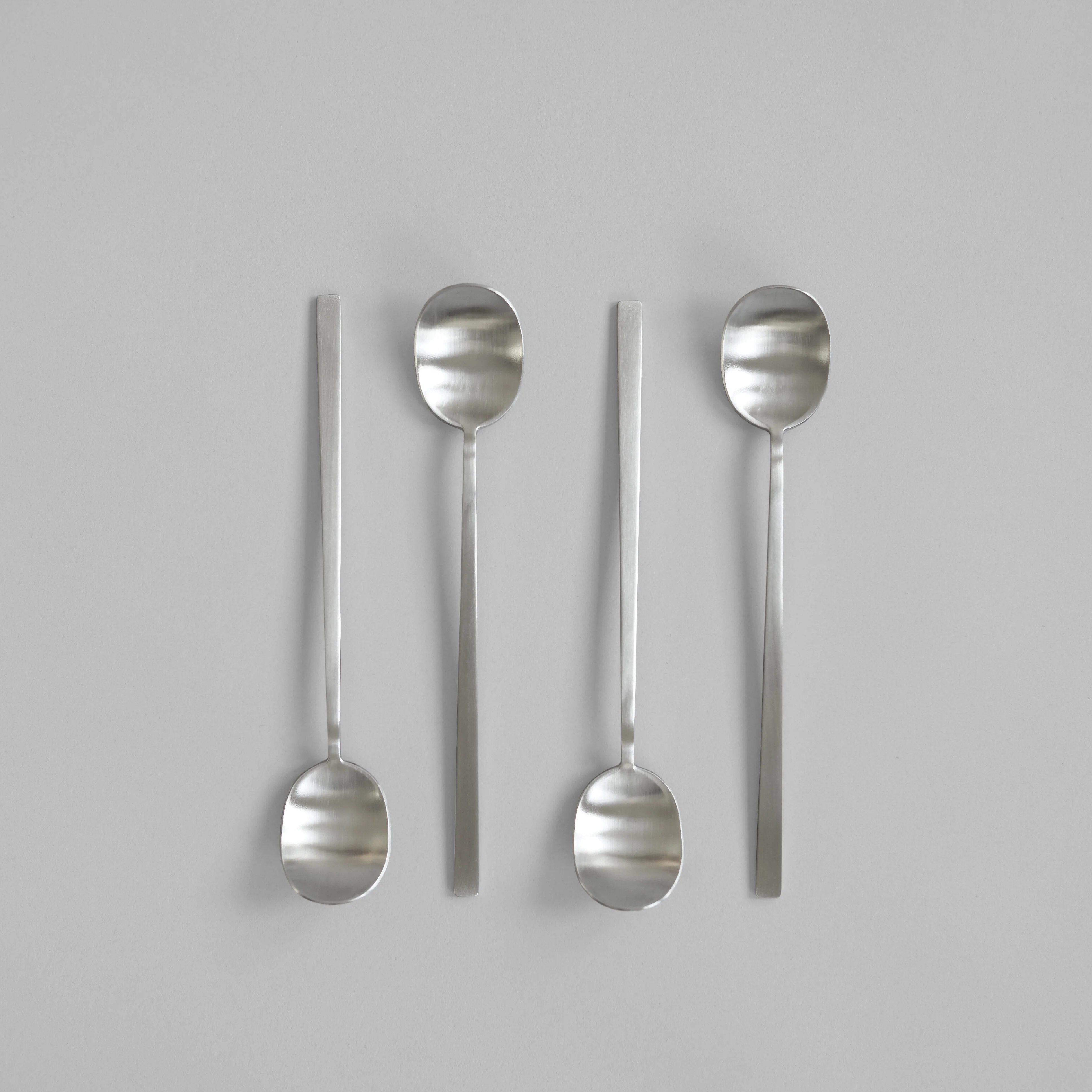 Ложки Kogei Long Spoon — Brushed Steel 4pcs