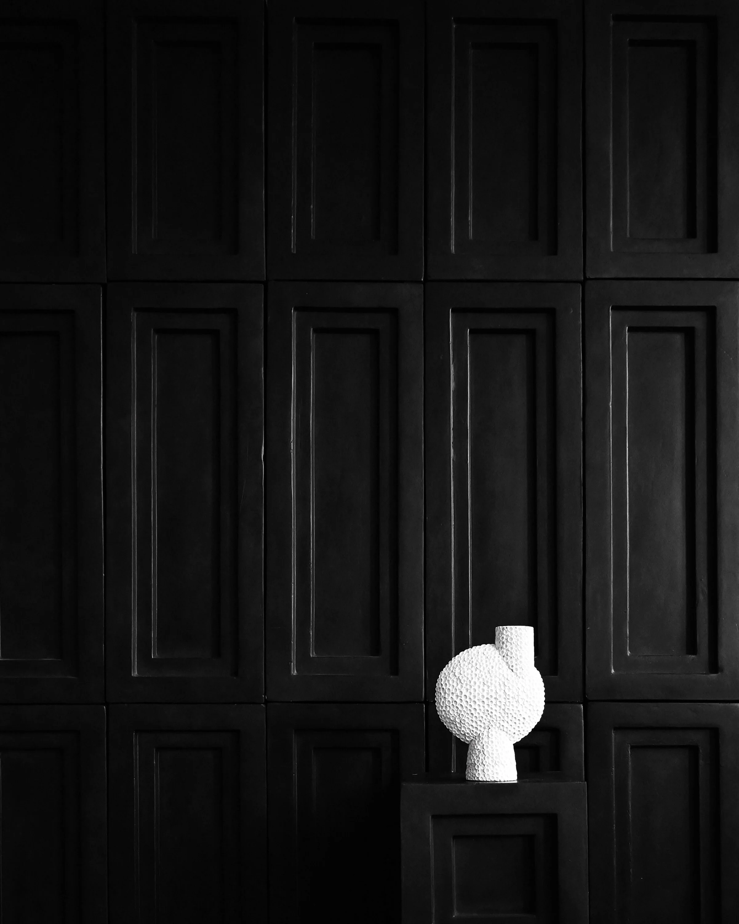 Ваза Sphere Bubl Shisen Medio — Bone White