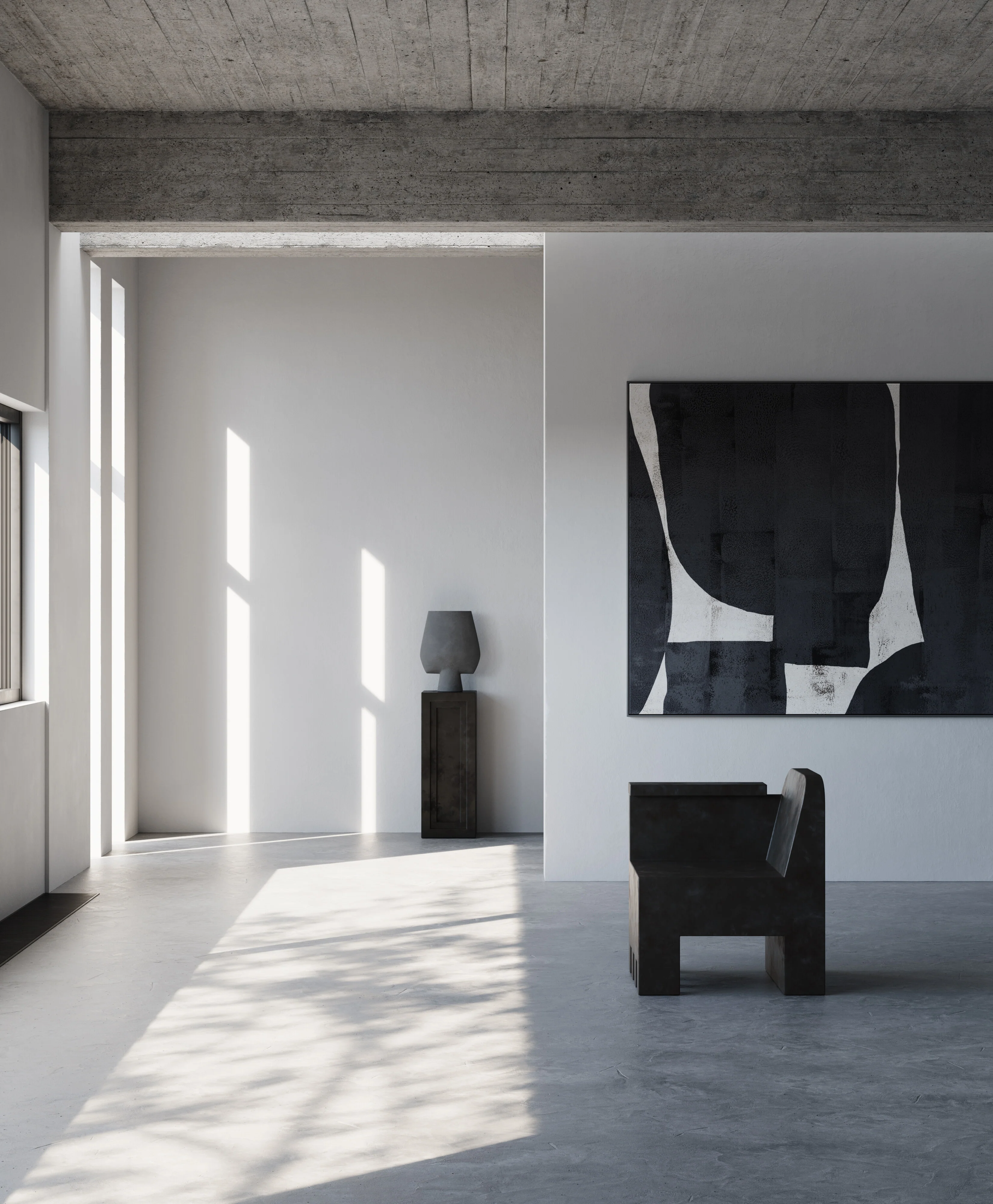 Ваза Sphere Square Big — Dark Grey