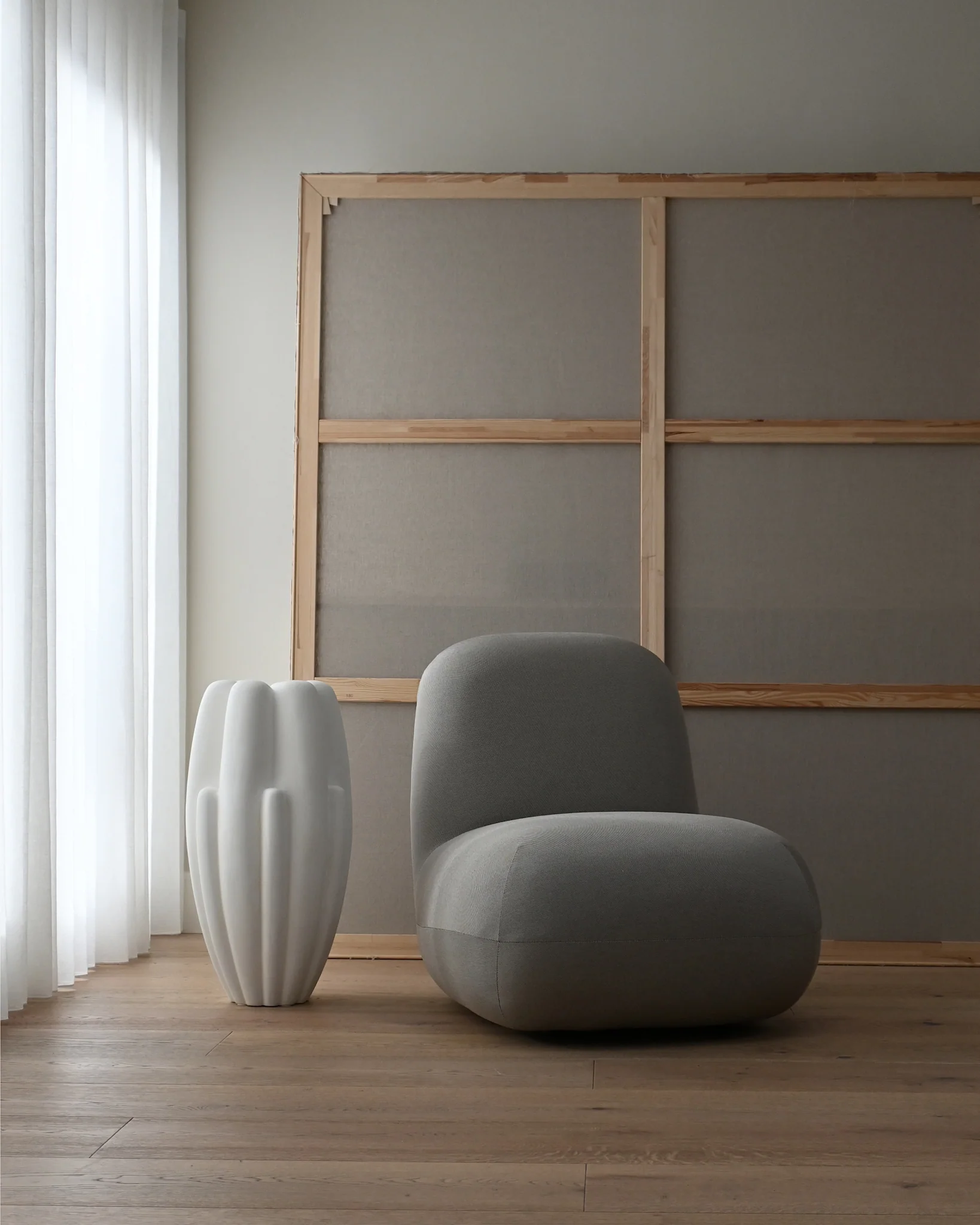 Ваза Bloom Slim Big — Bone White