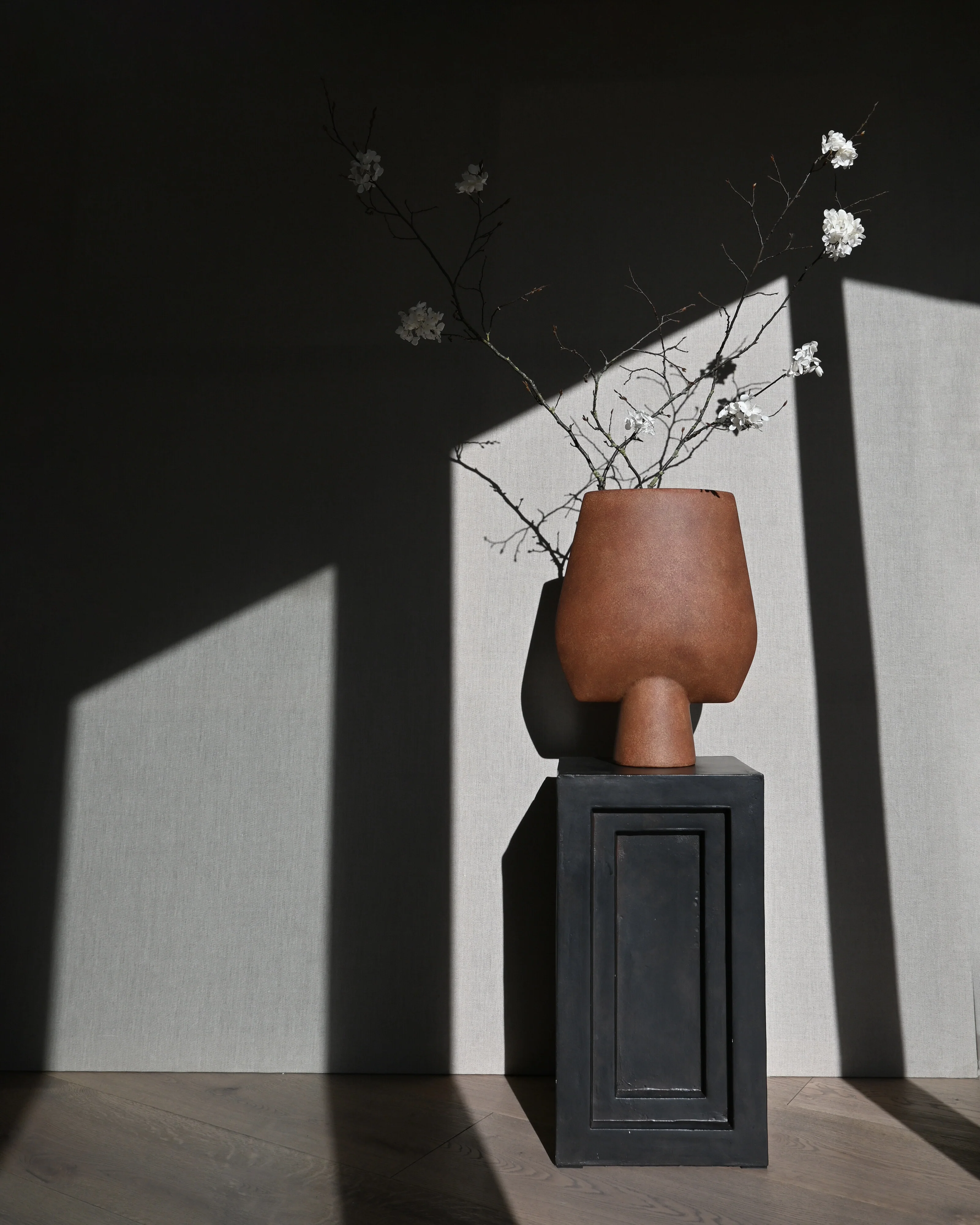 Ваза Sphere Square Big — Terracotta