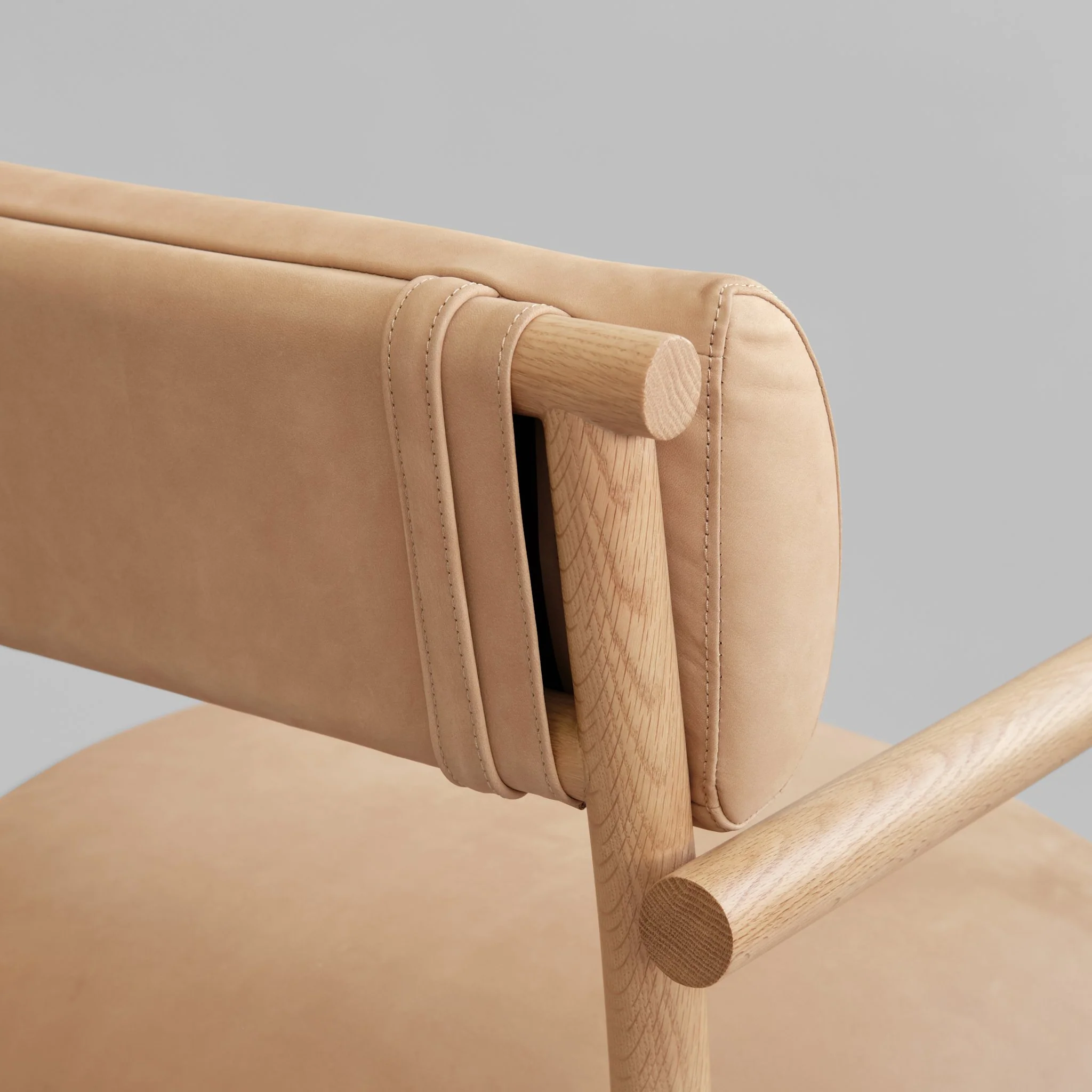 Кресло Lounge - Natural Oak - Nubuck