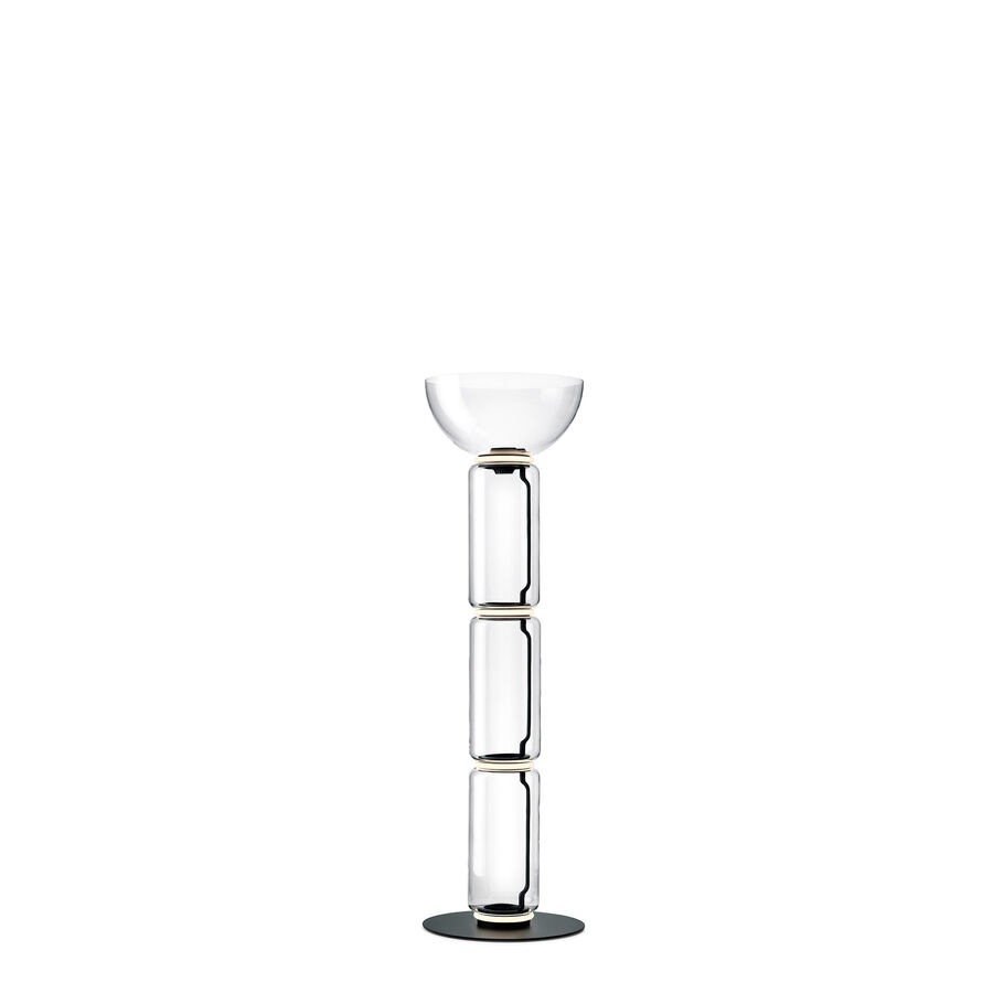 Напольный светильник Noctambule Floor 3 High Cylinder Bowl Big Base - Black
