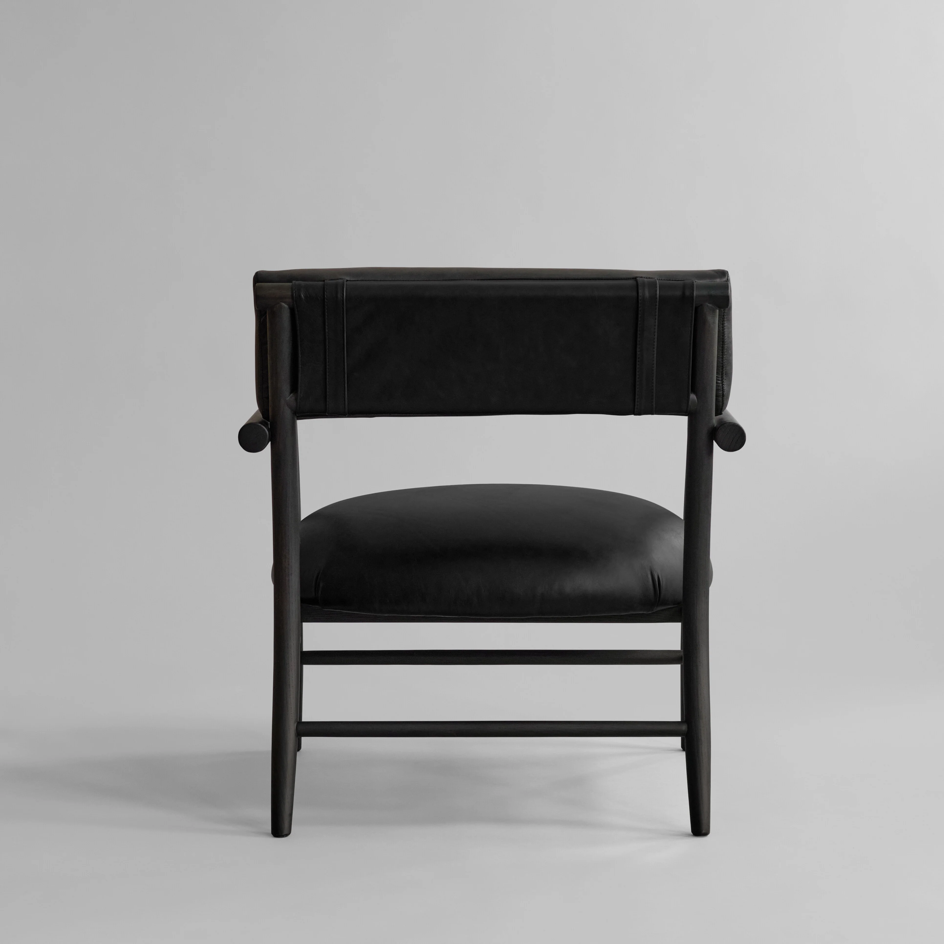 Кресло Nama Lounge — Aniline leather black