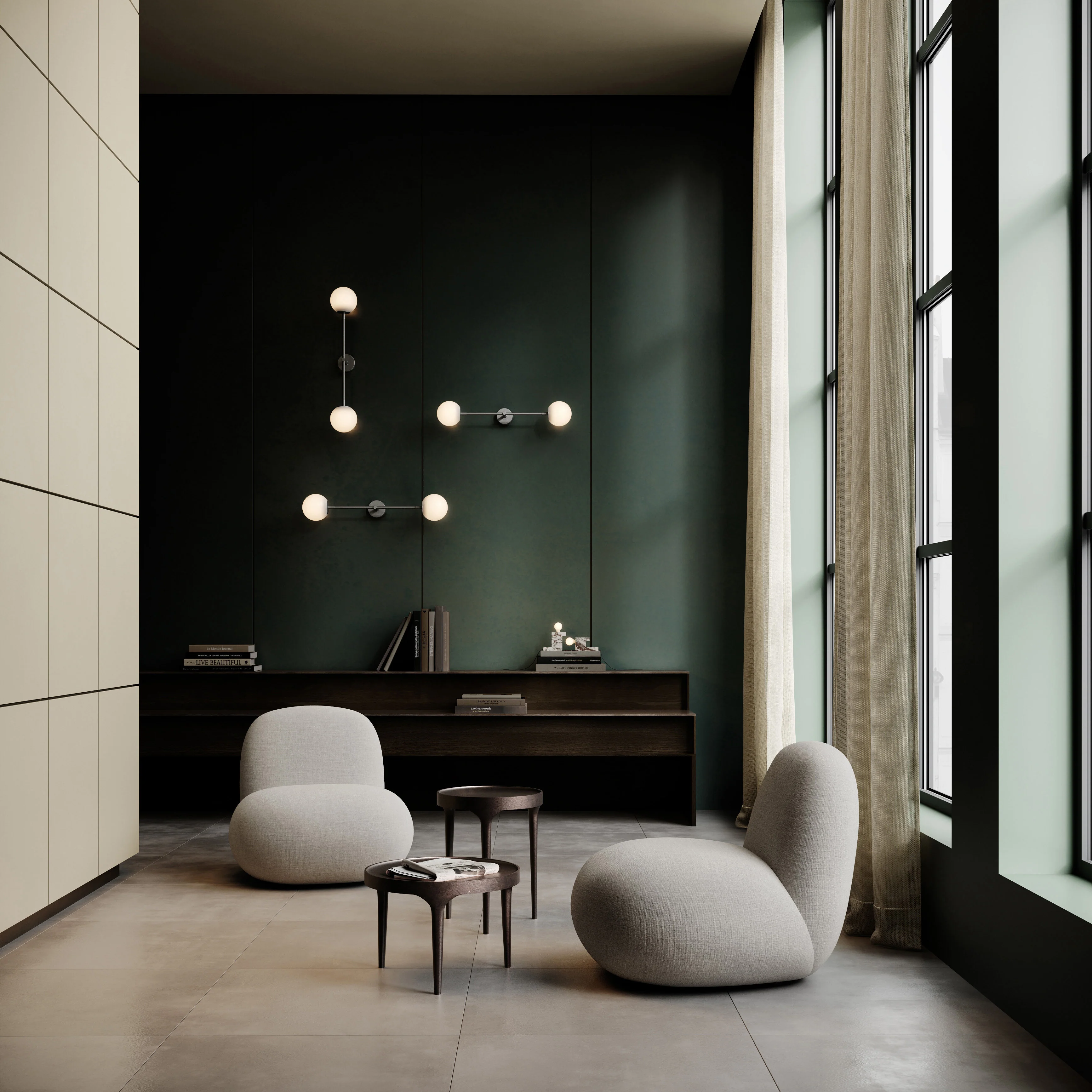Кресло Toe Chair Flat — Taupe