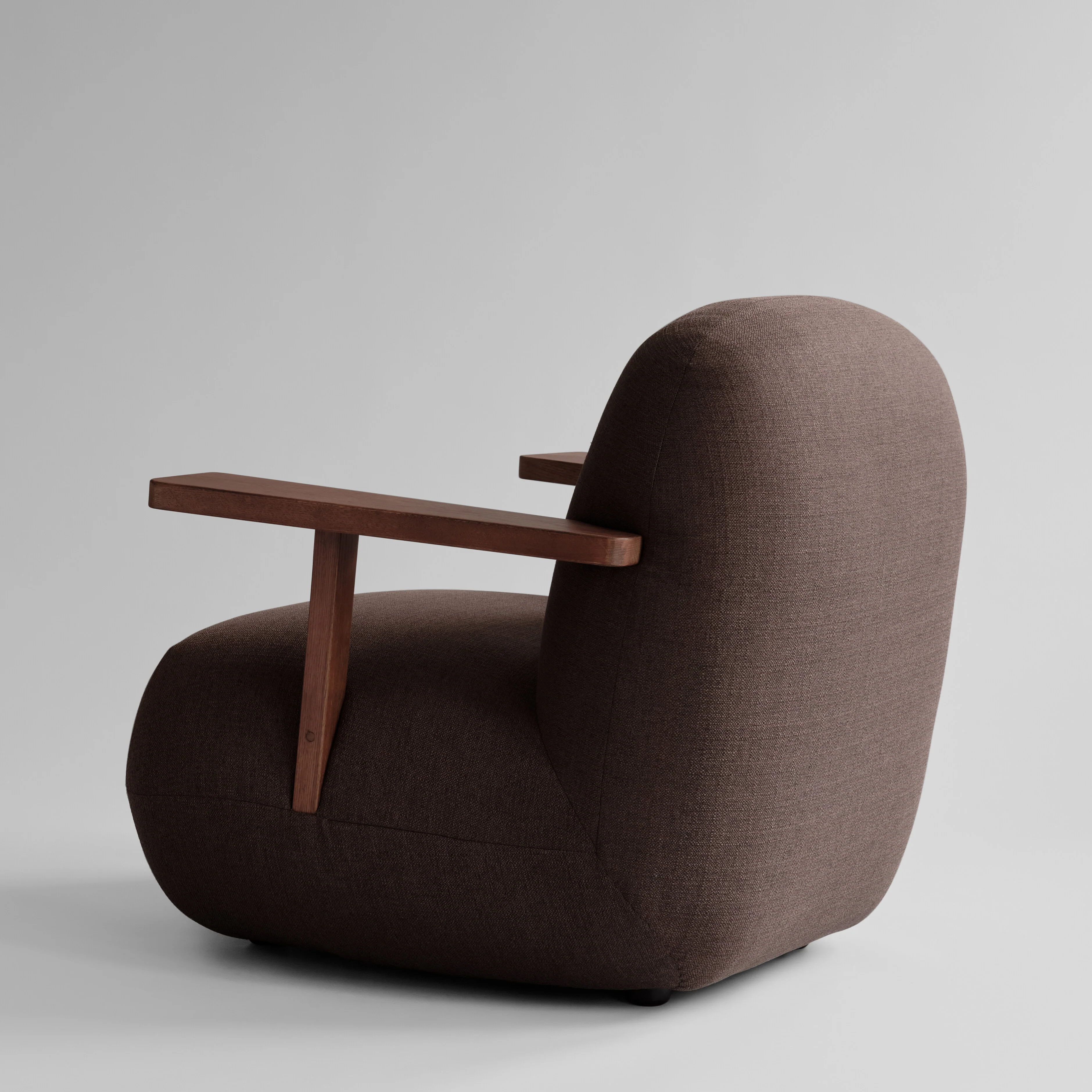 Кресло Toe Chair Armrest — Dark Brown