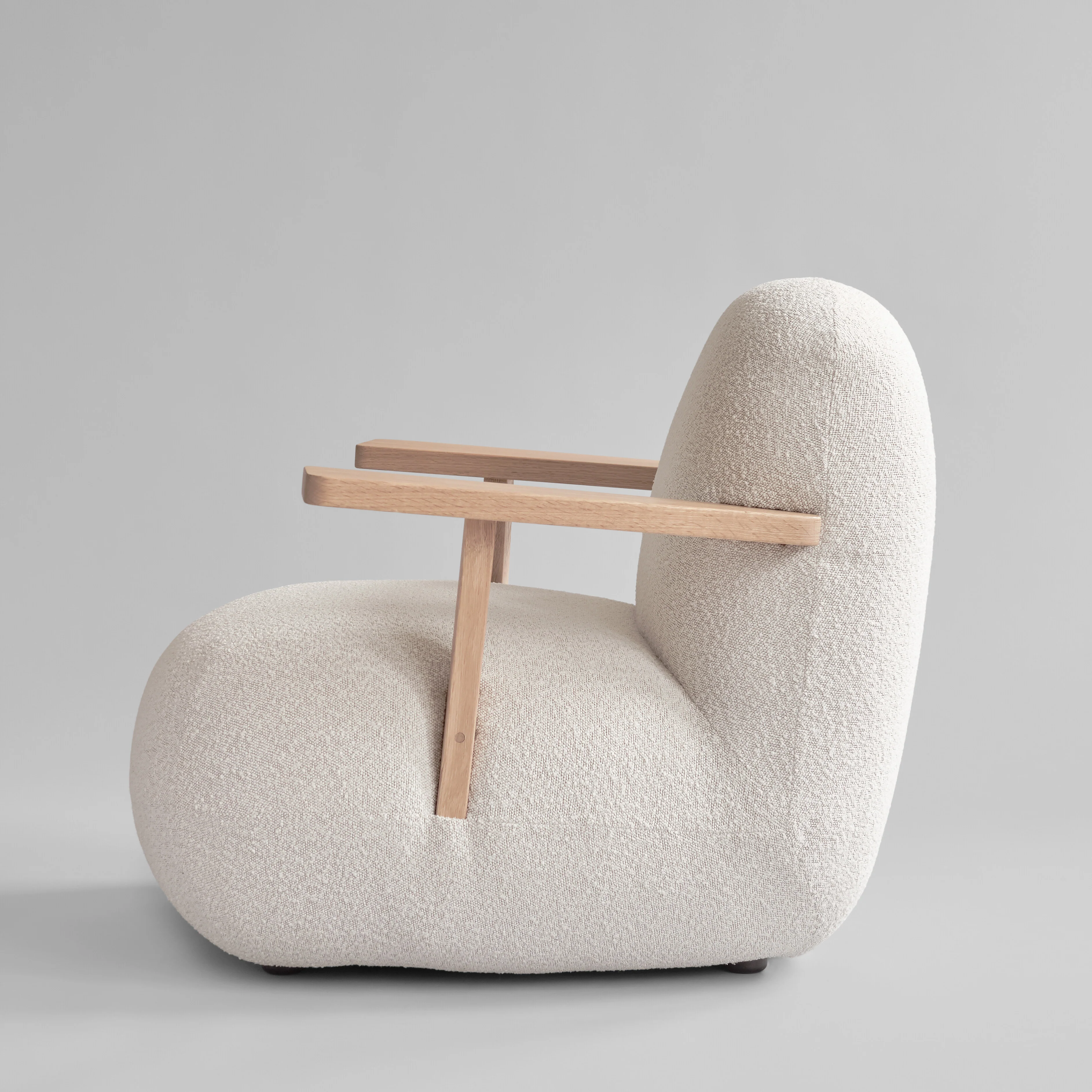 Кресло Toe Chair Armrest — Off White