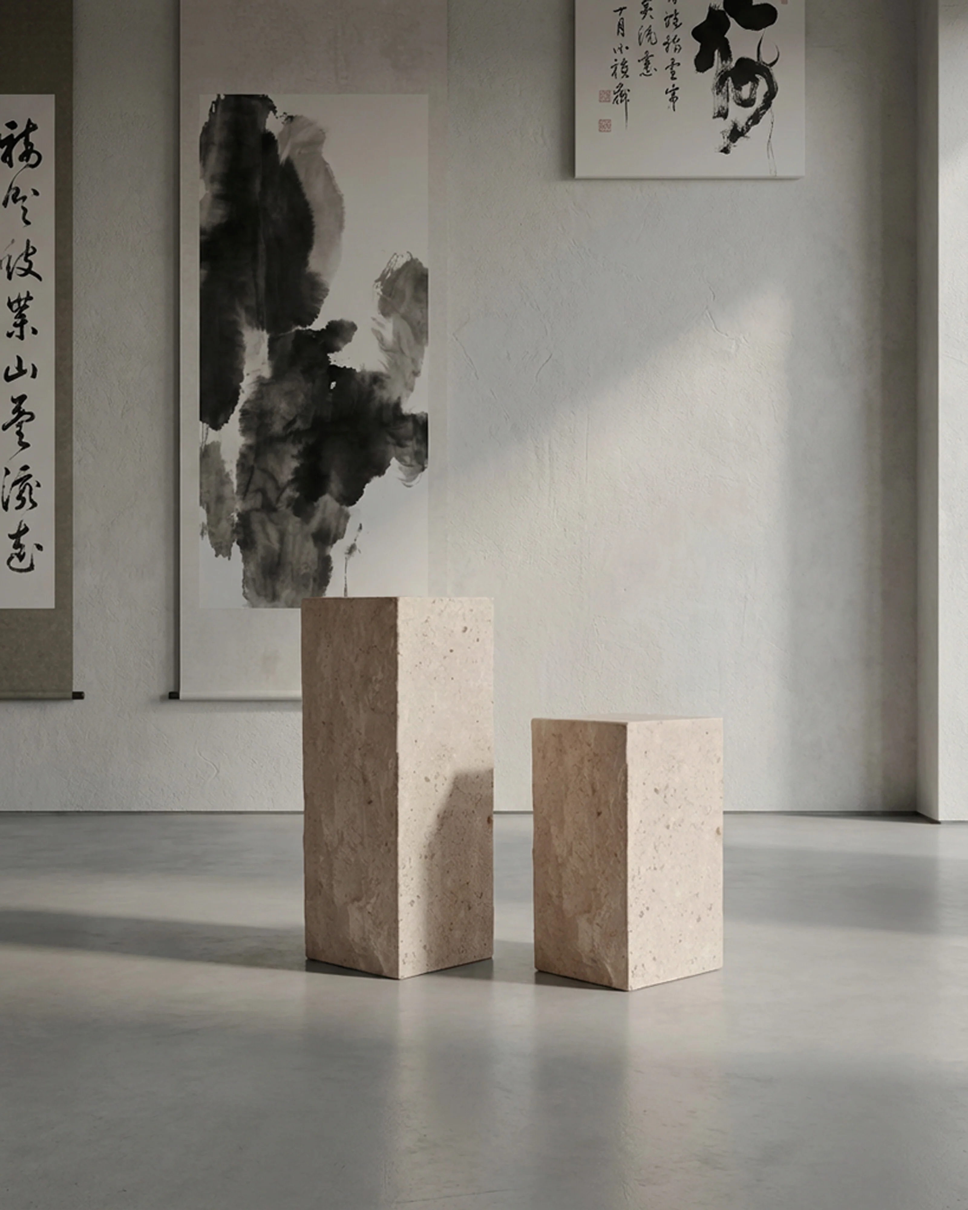 Приставной столик Podium Medio — Limestone