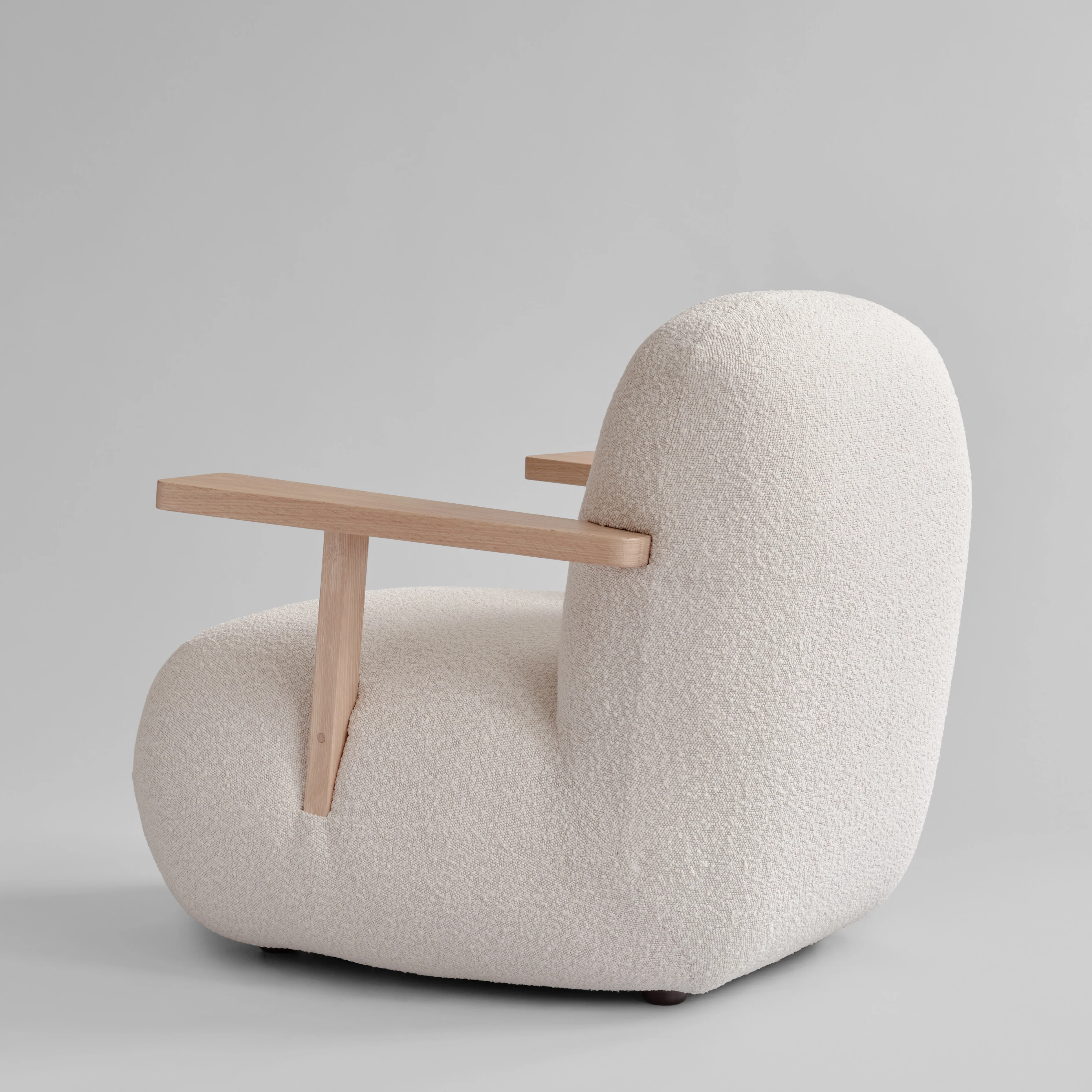Кресло Toe Chair Armrest — Off White