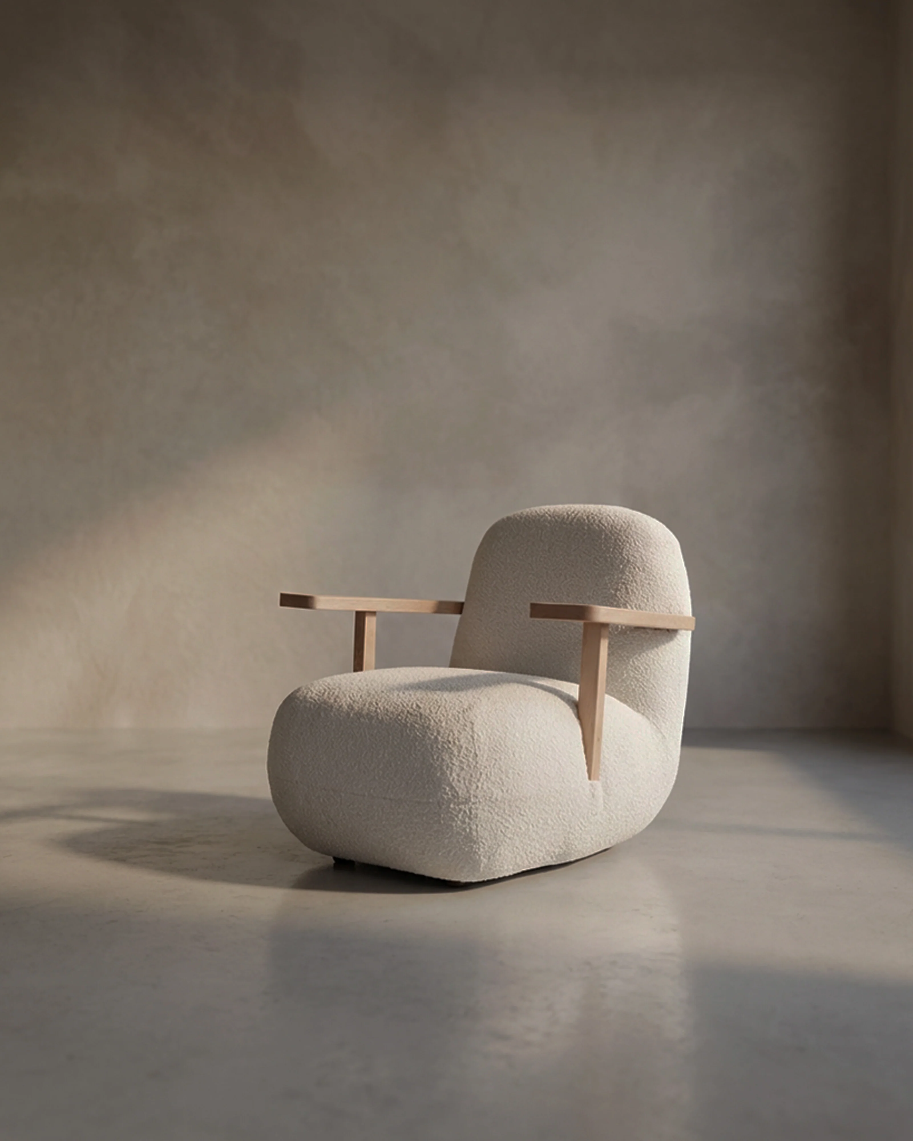 Кресло Toe Chair Armrest — Off White
