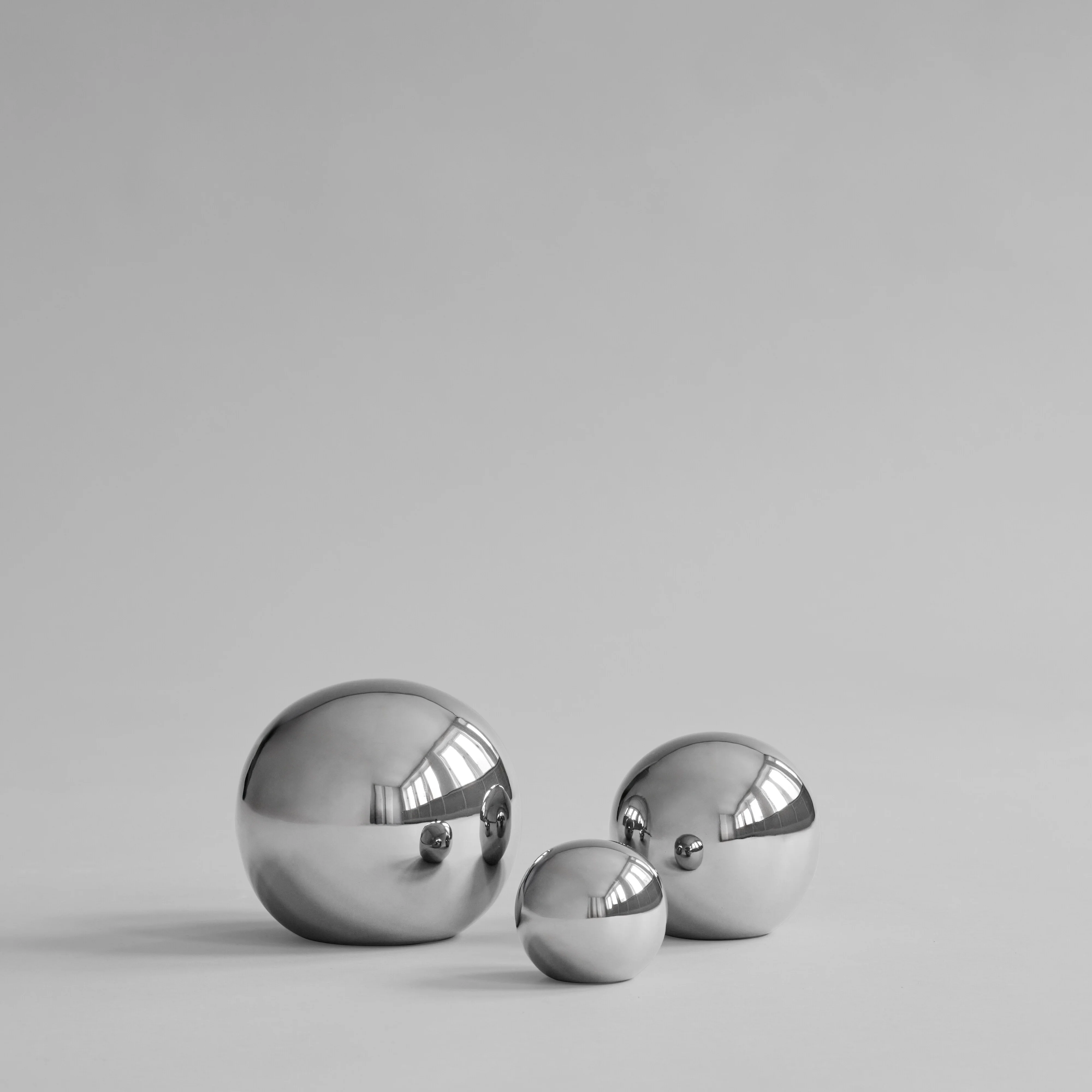 Декоративные шары Gallery Balls Set of 3 — Chrome
