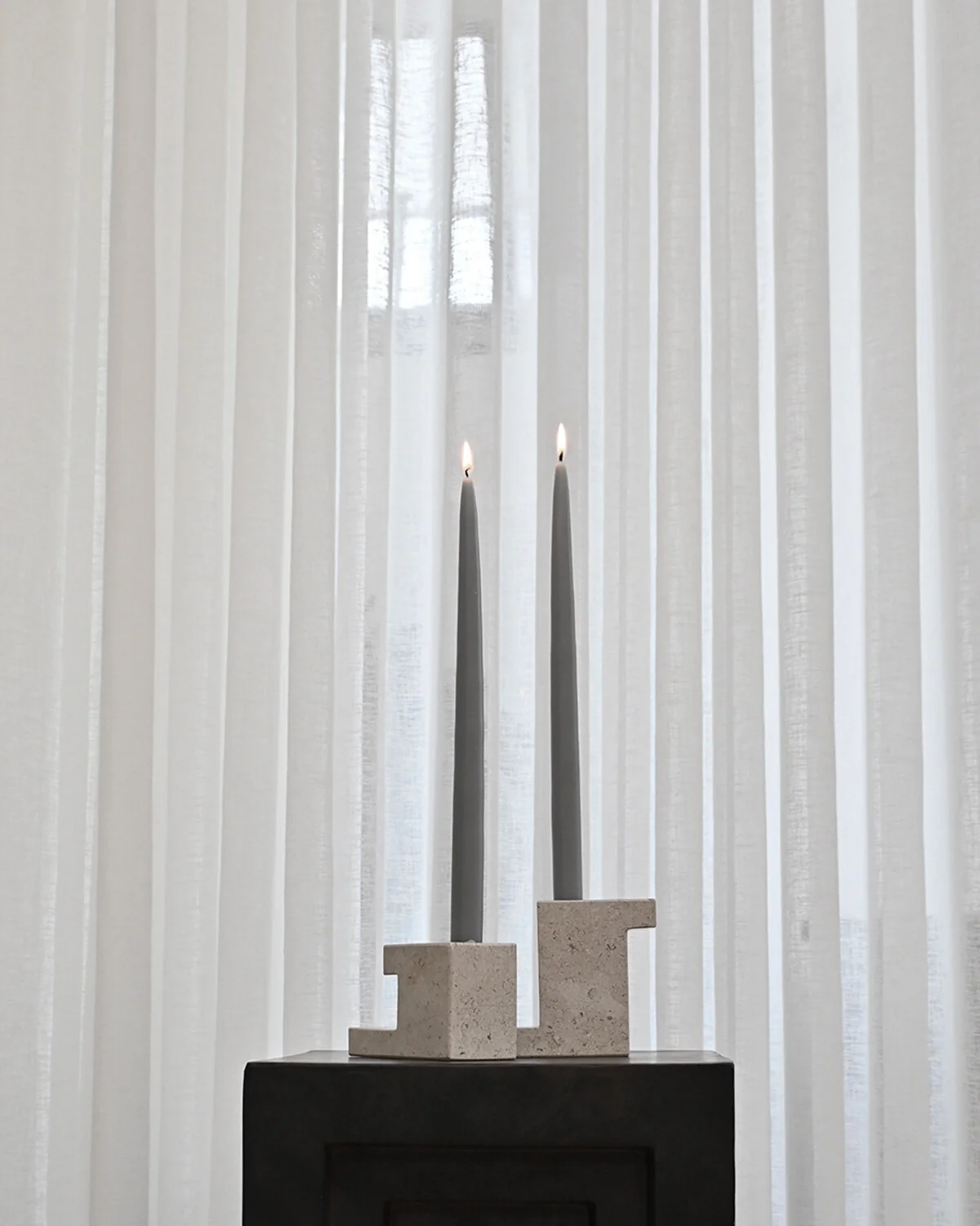 Подсвечник Brick Tall — Limestone