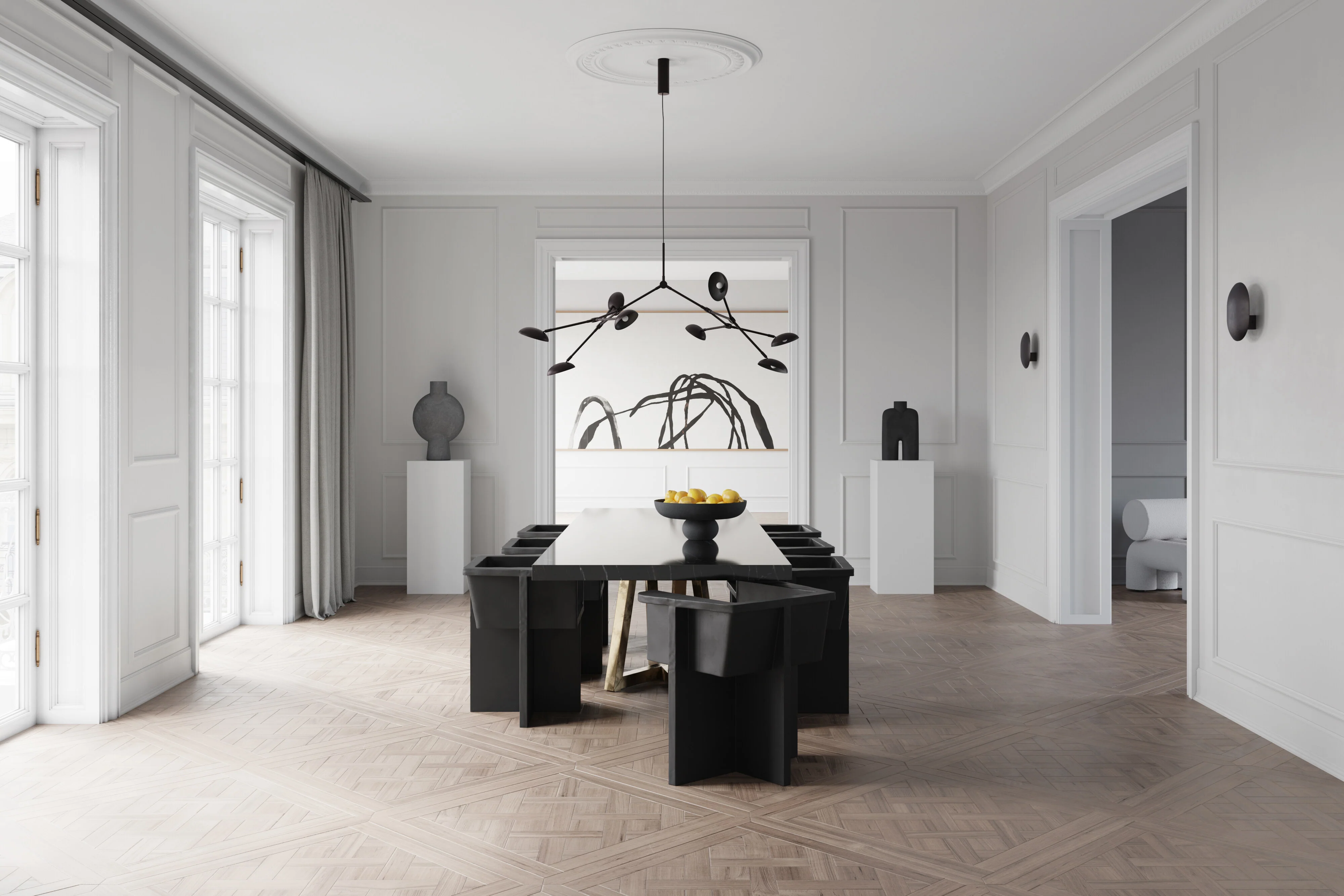 Настенный светильник Clam — Burned Black