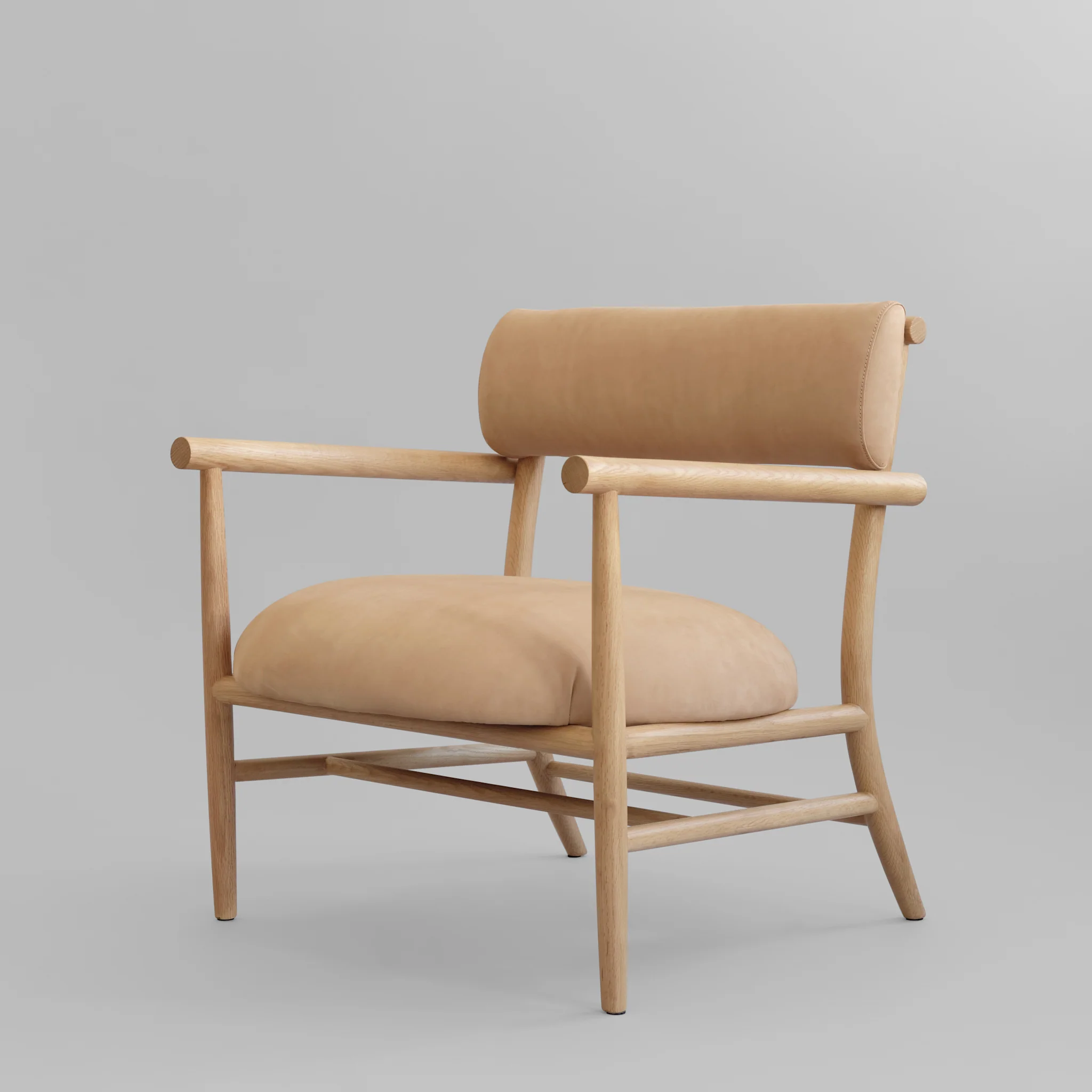 Кресло Lounge - Natural Oak - Nubuck