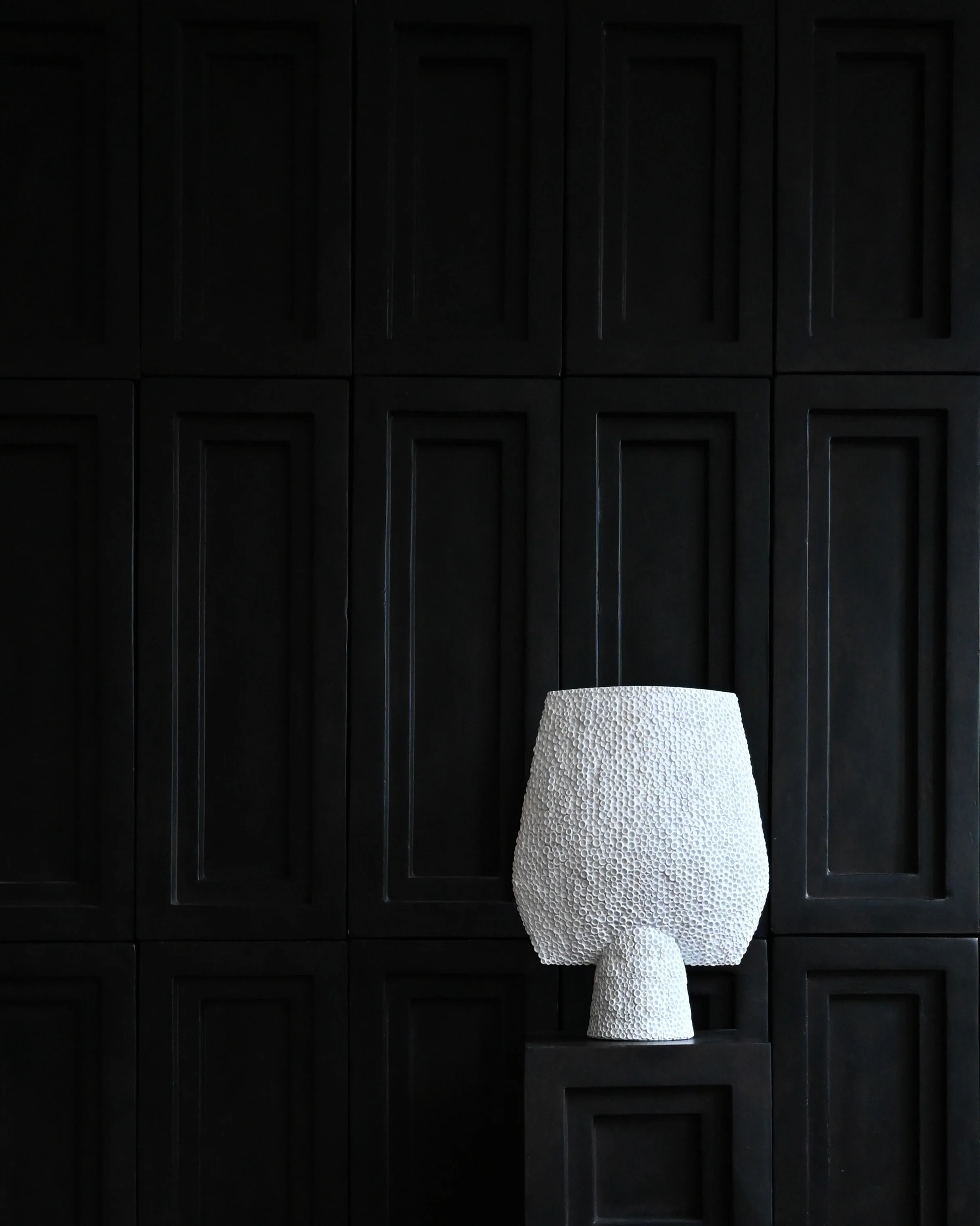 Ваза Sphere Square Shisen Big — Bone White