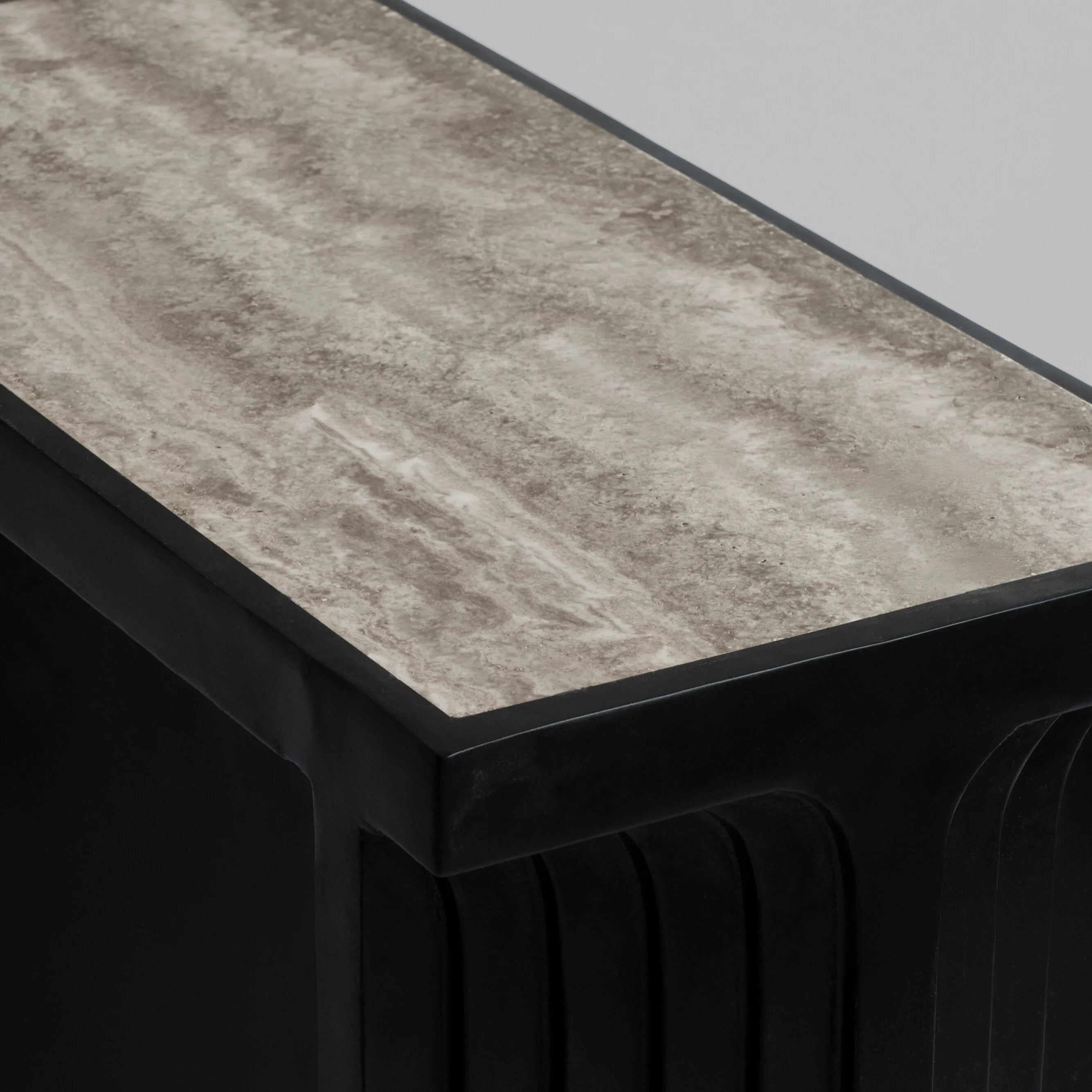 Консоль Arc — Silver Travertine