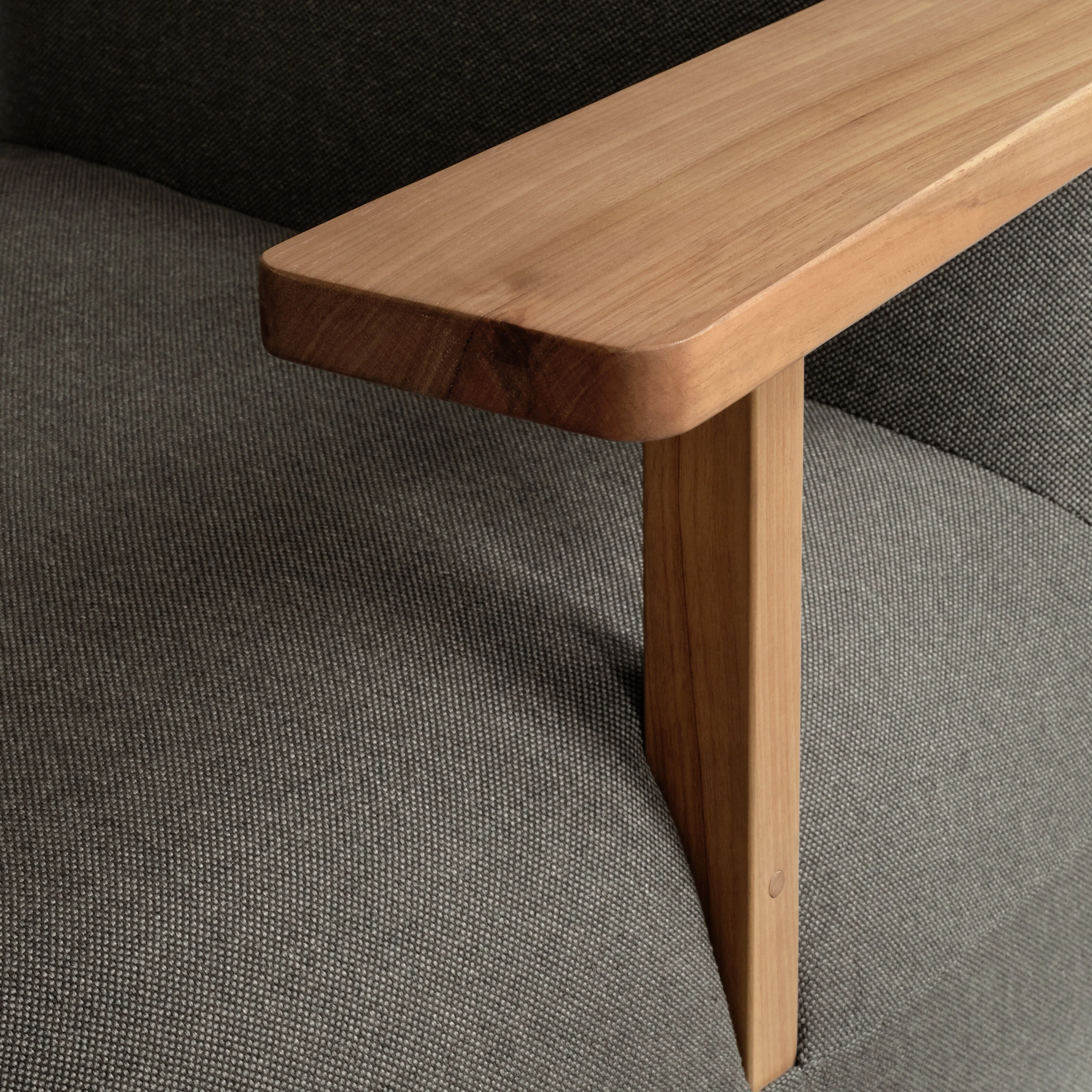 Кресло Toe Chair Armrest — Stone Gray