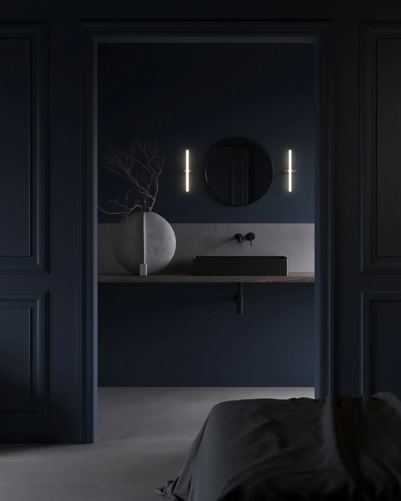Ваза Guggenheim Big — Dark Grey