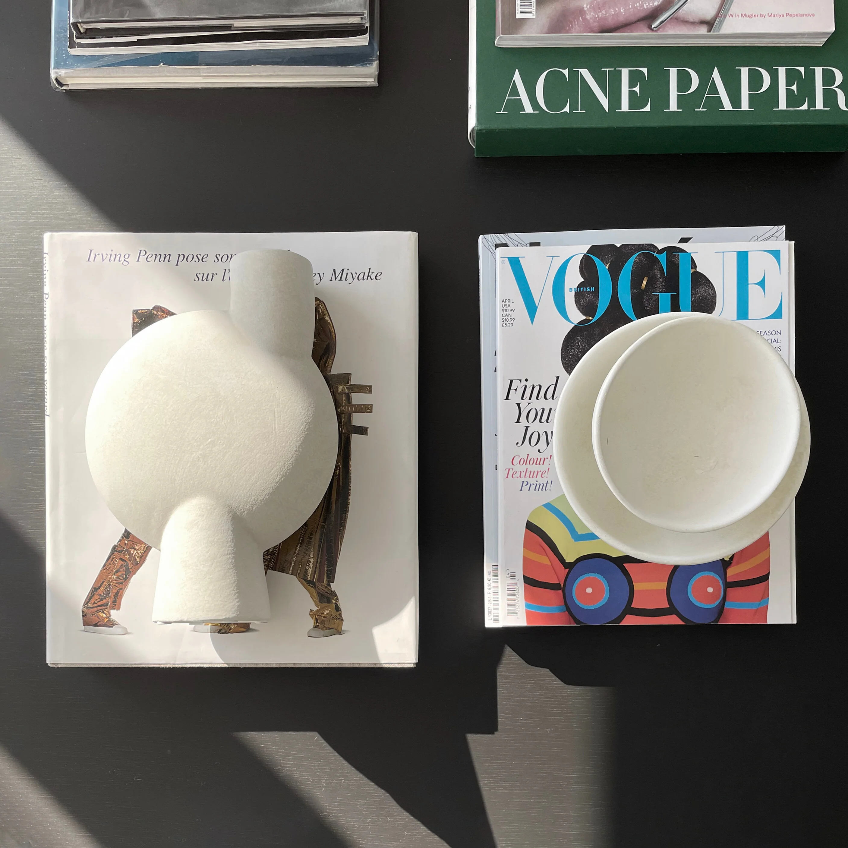 Ваза Sphere Bubl Medio — Bone White