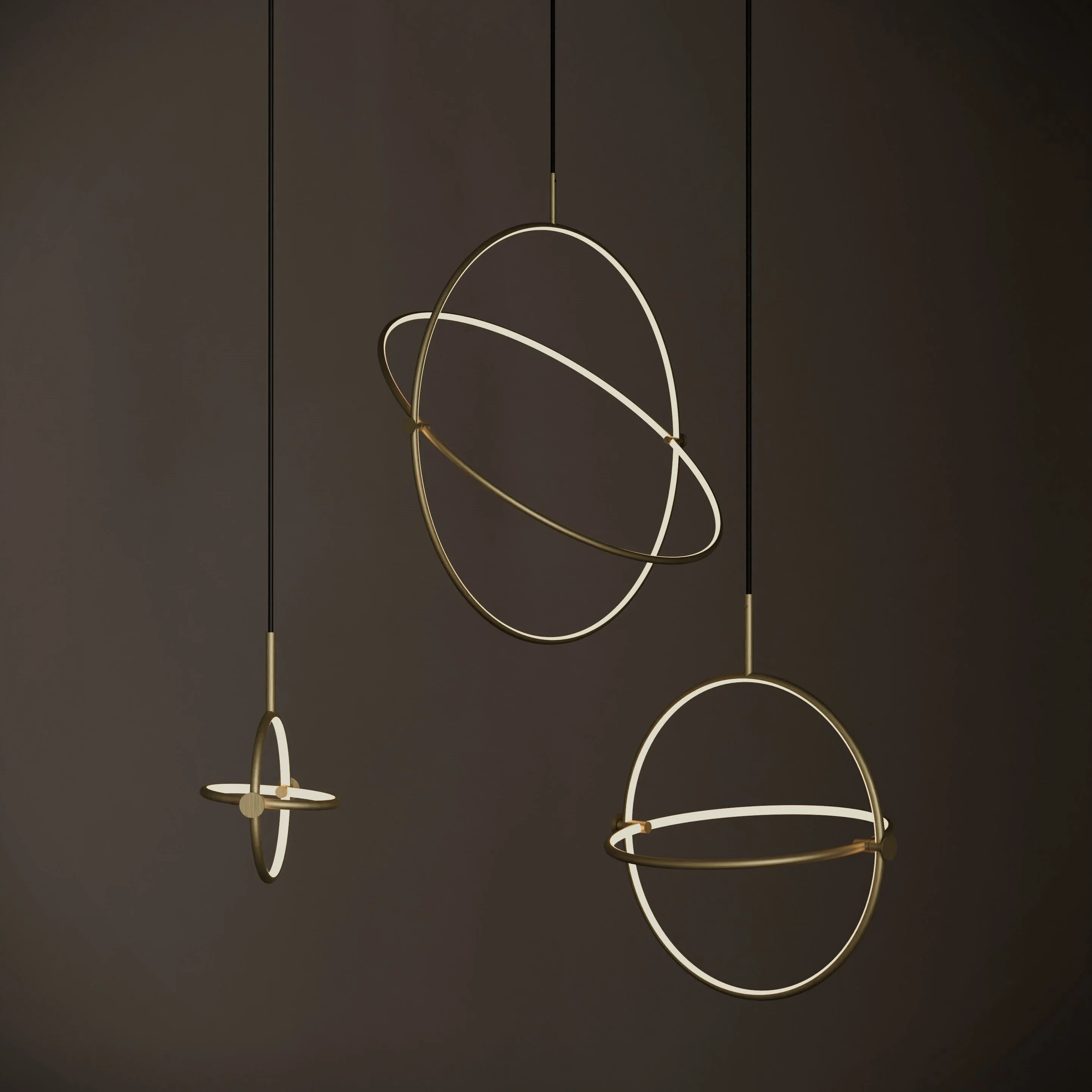 Подвесной светильник Maru Ø20 — Brass