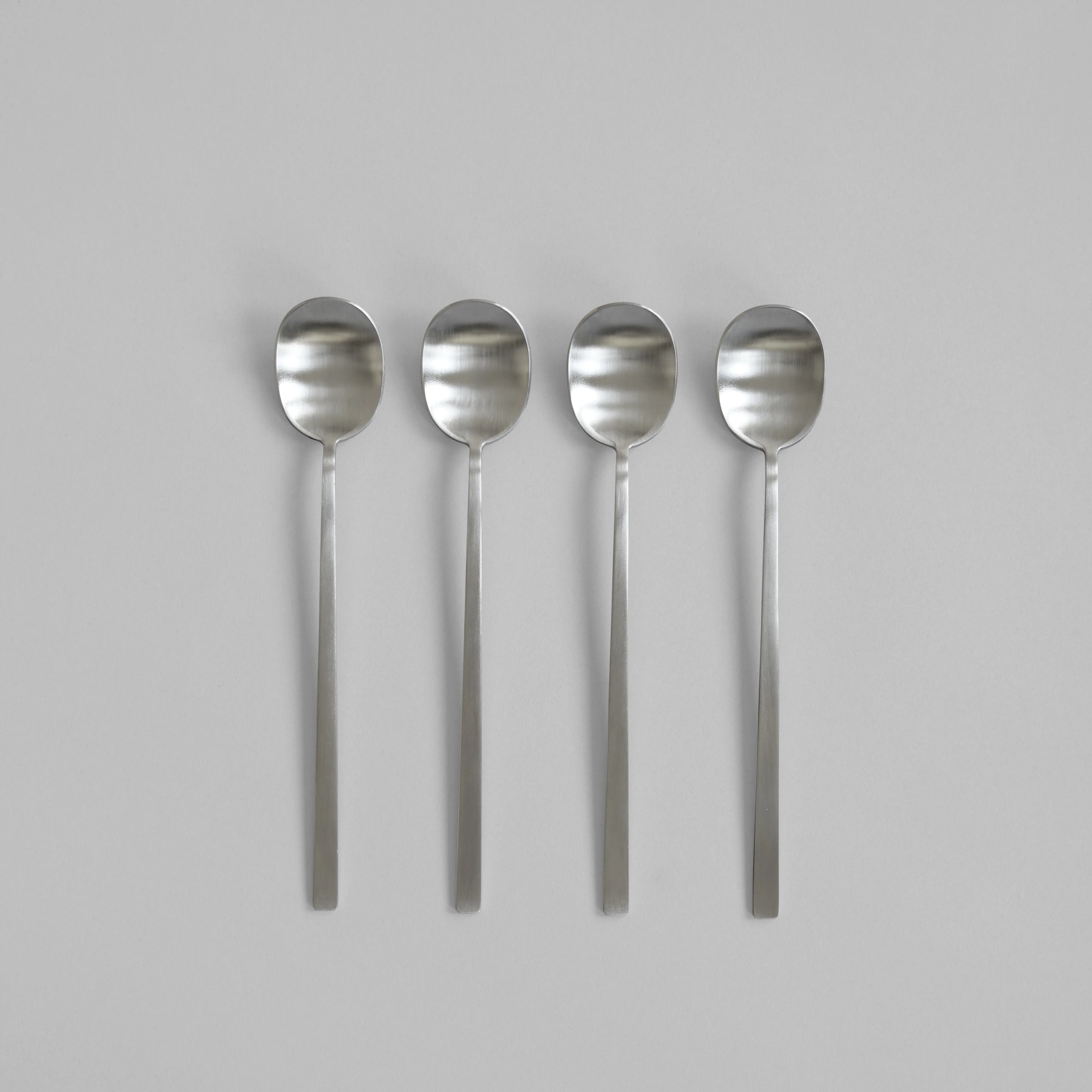 Ложки Kogei Long Spoon — Brushed Steel 4pcs
