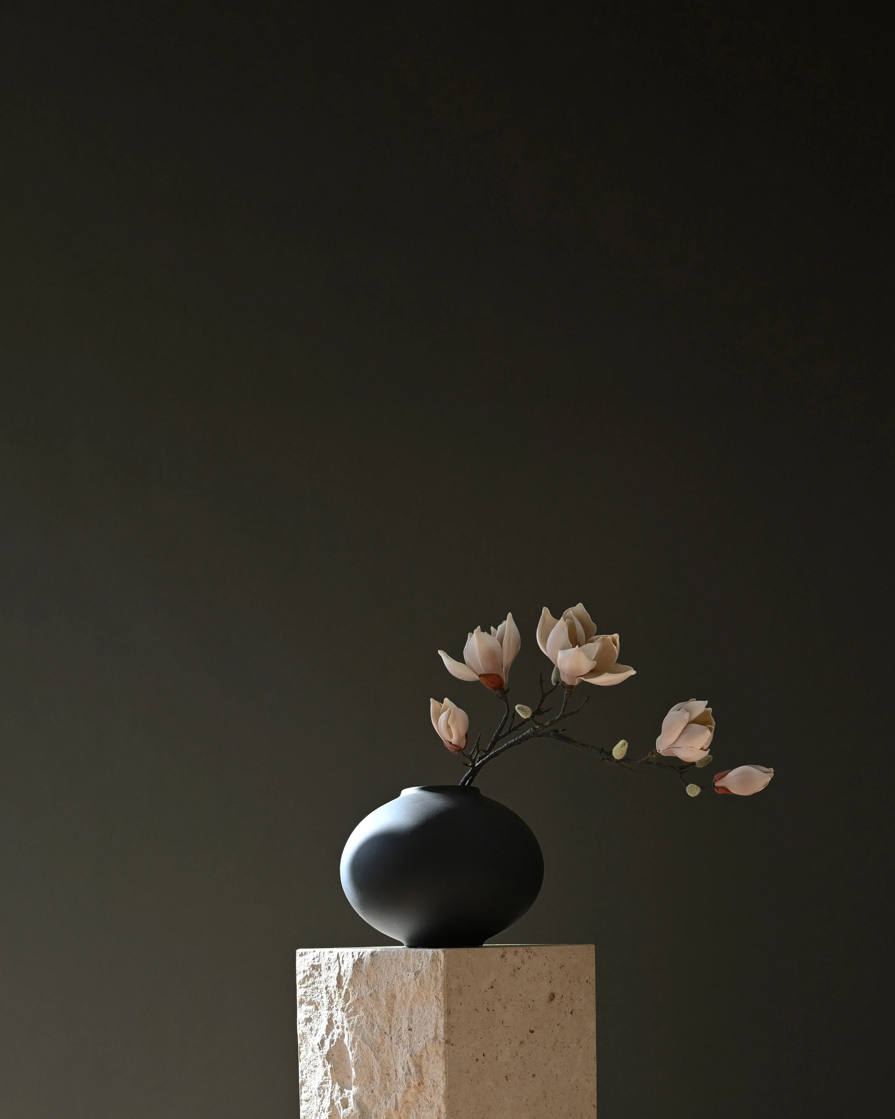 Ваза Sunao Vase Fat Mini — Black